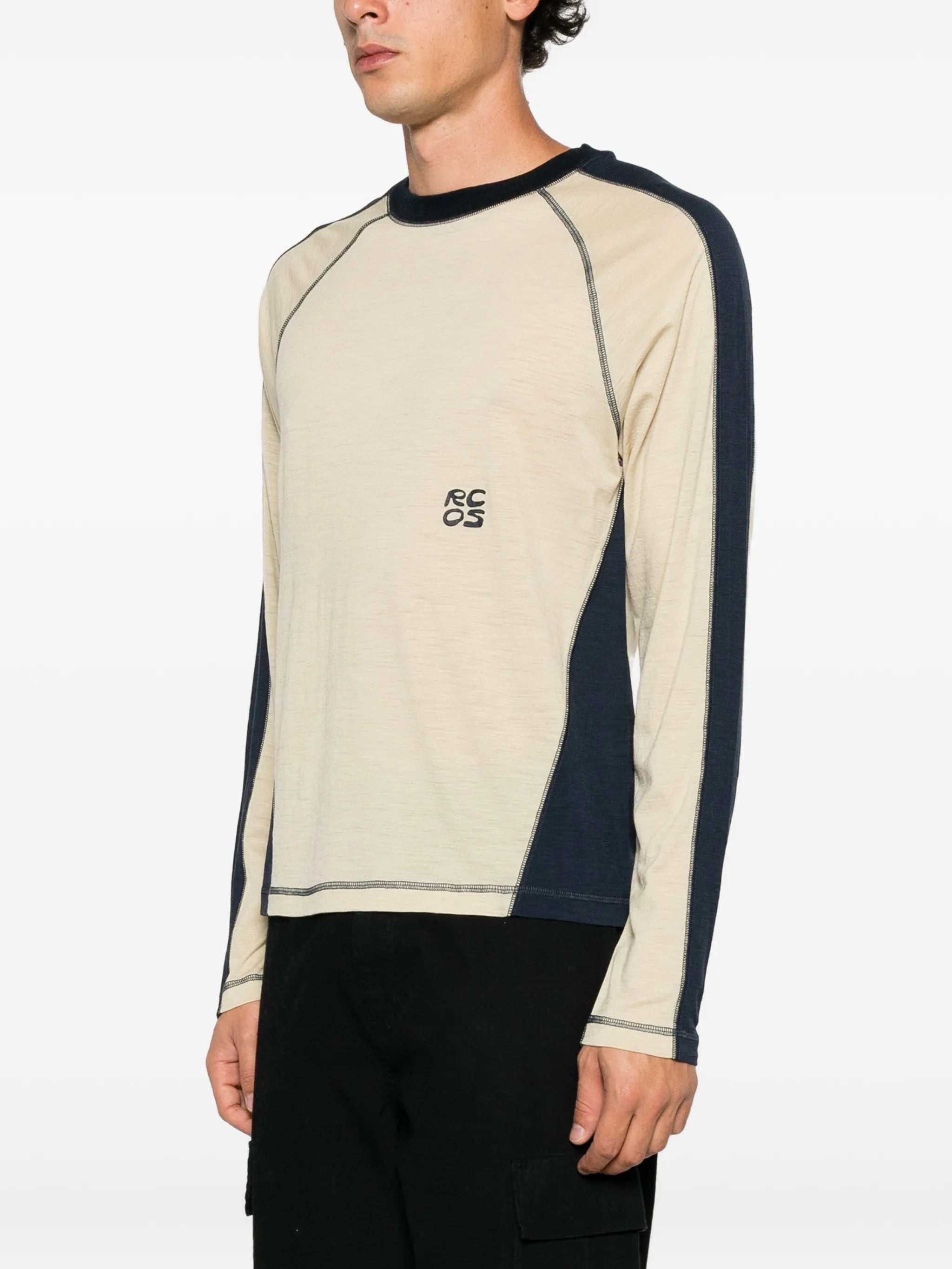 paneled T-shirt