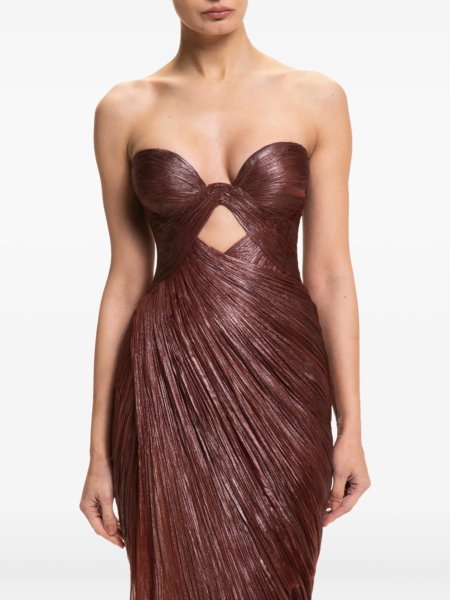 Zephyra cut-out maxi dress