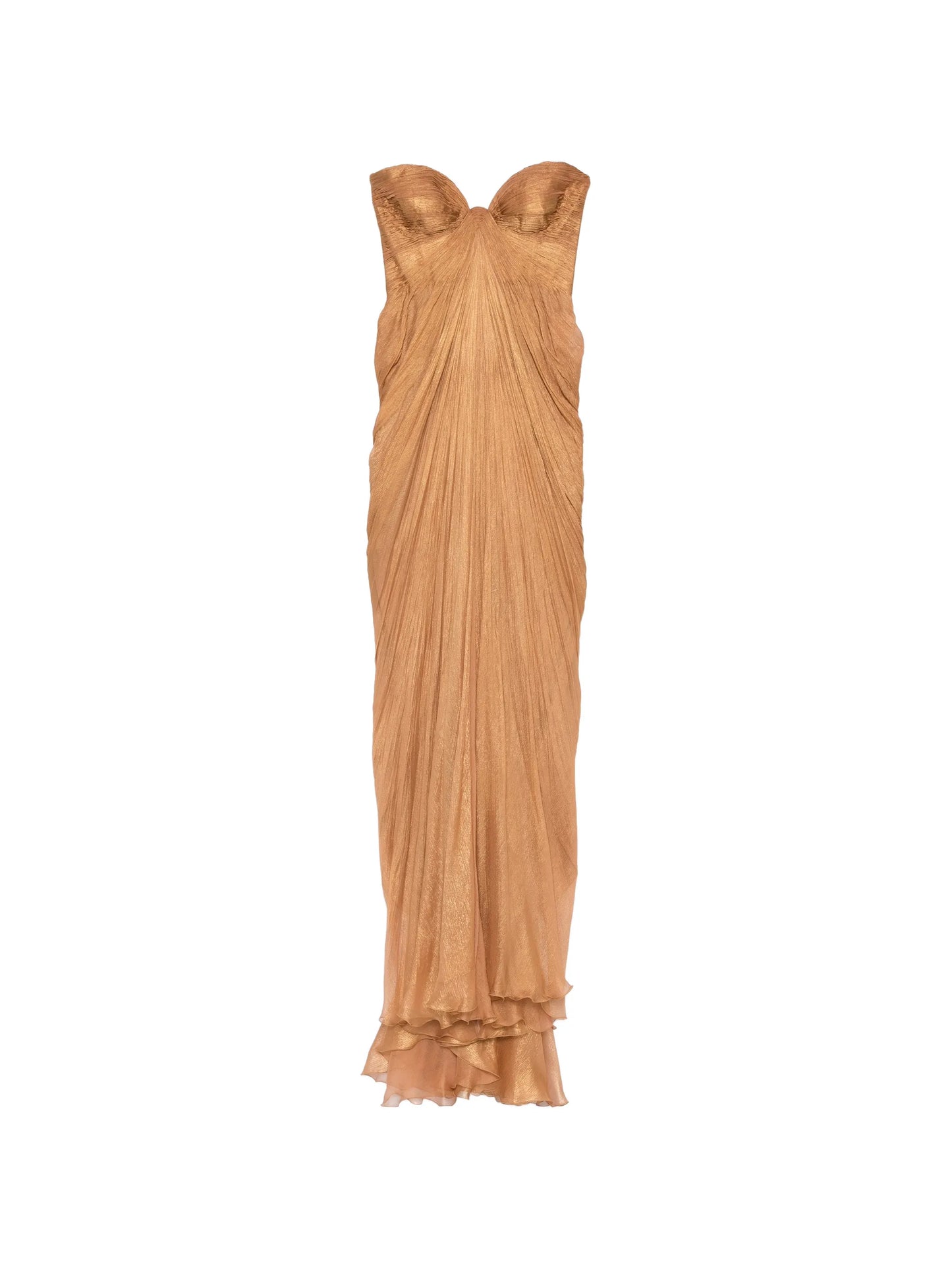 Salima pleated maxi dress