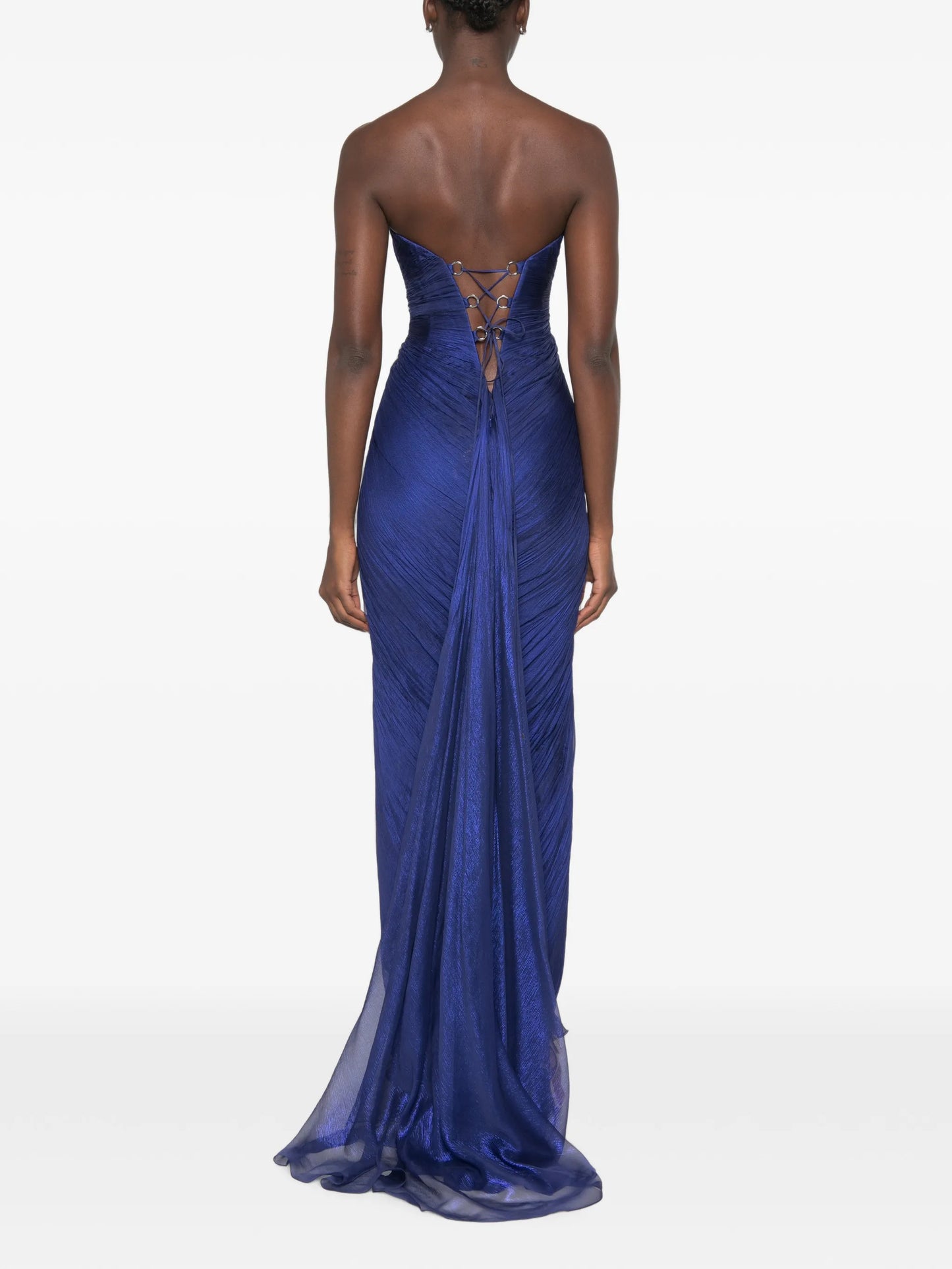 Verity cut-out pleated maxi dress