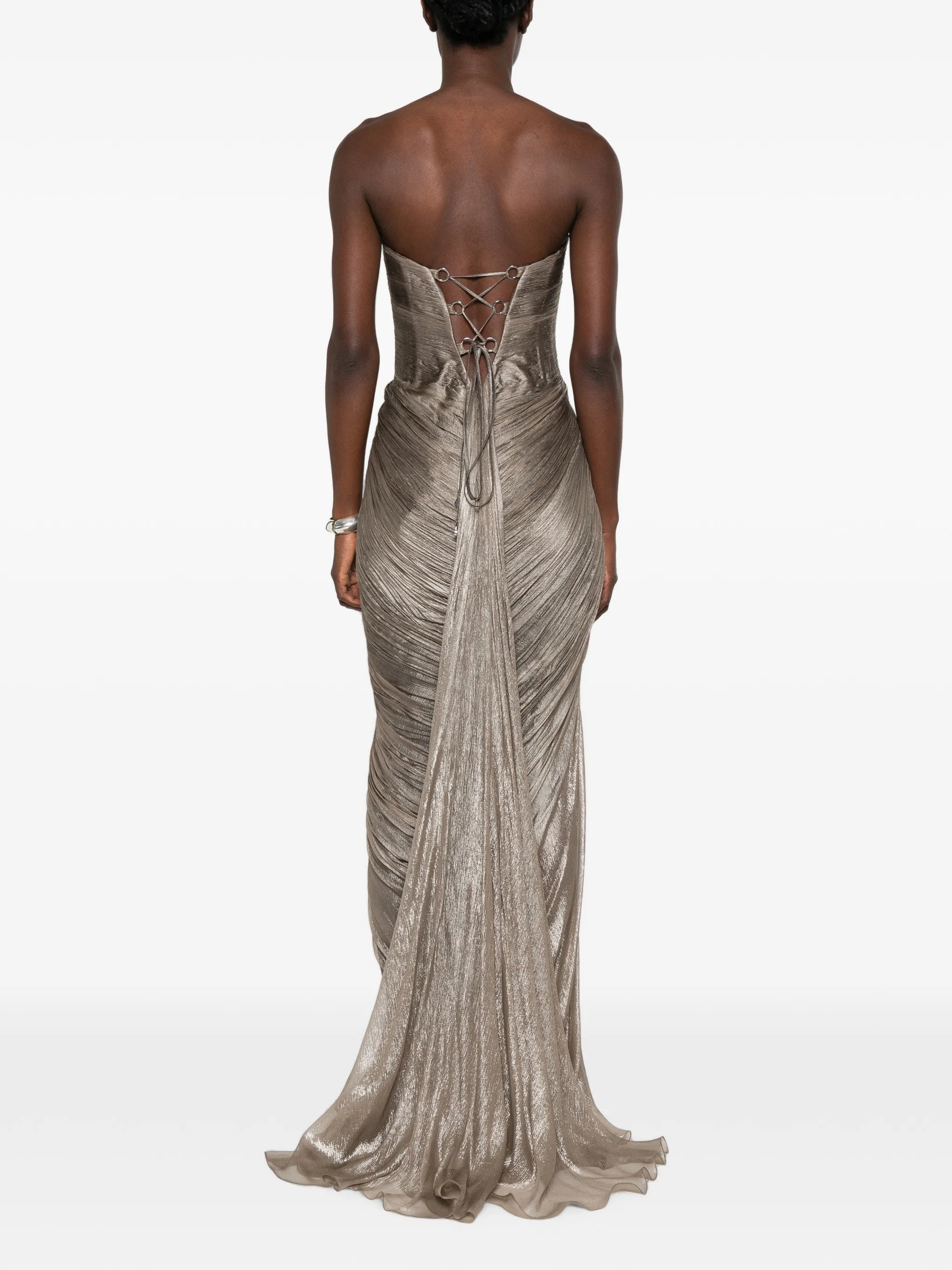 Zephyra side-slit maxi dress