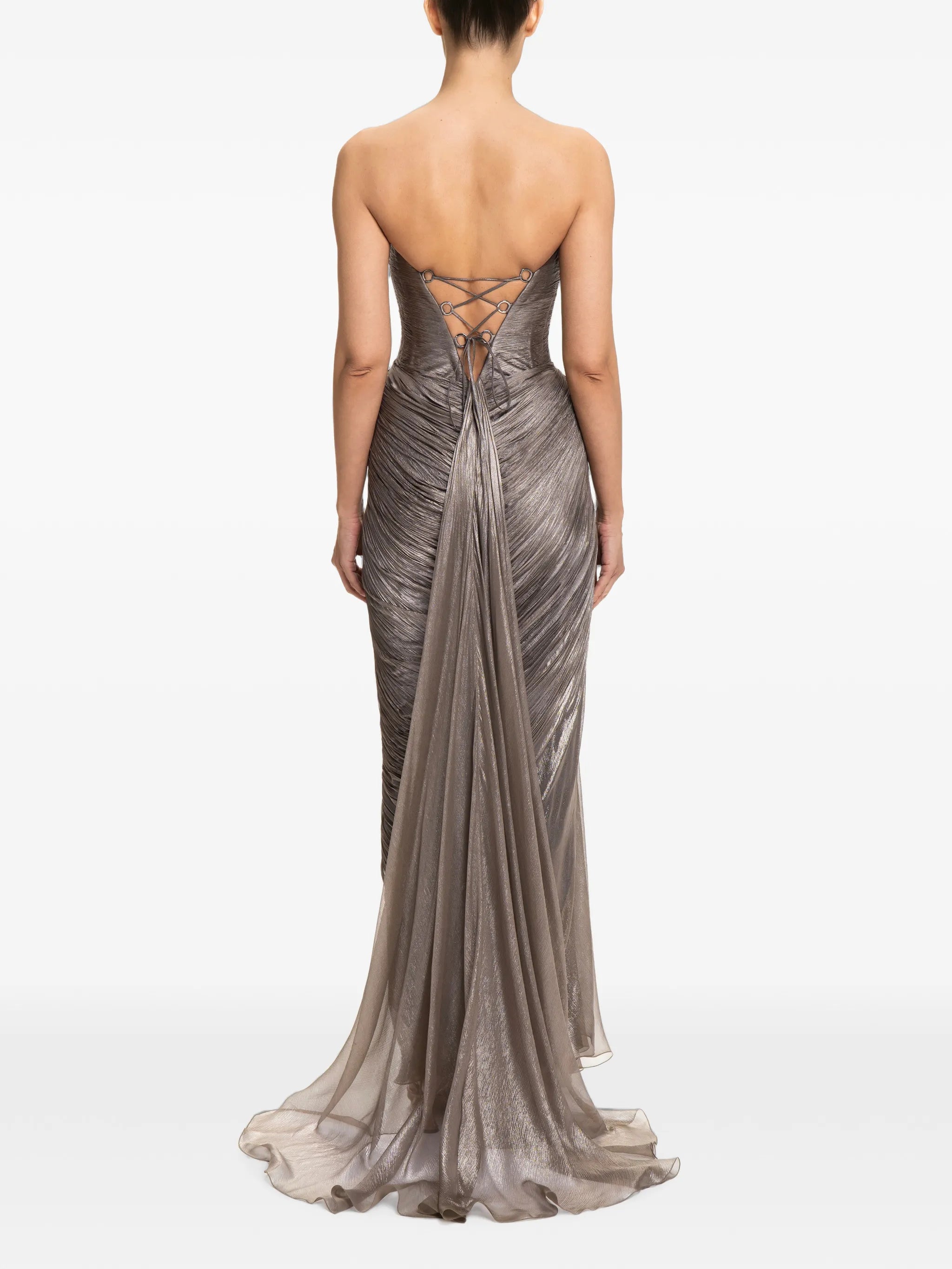 Zephyra side-slit maxi dress