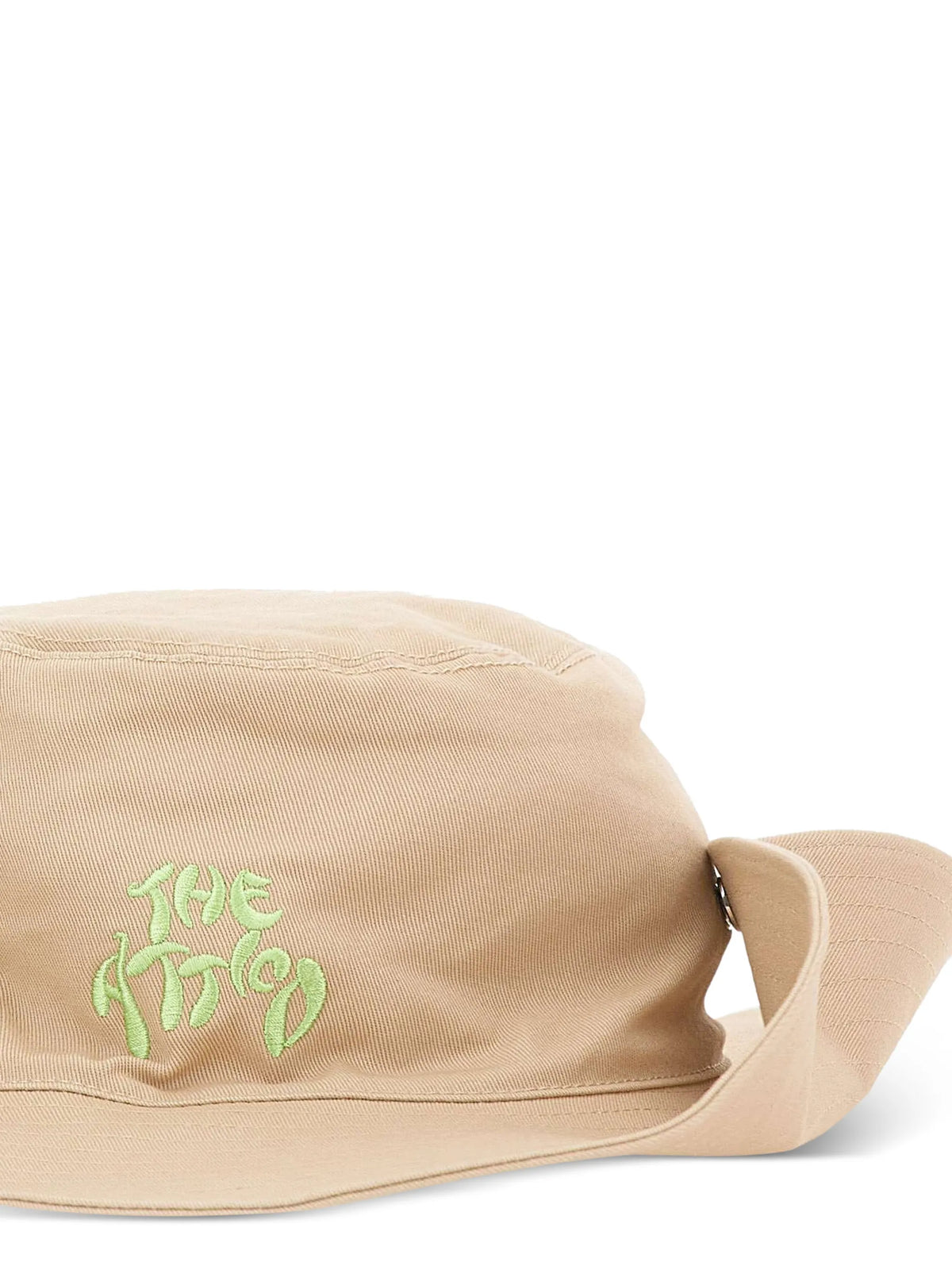 logo-embroidered wide-brim hat