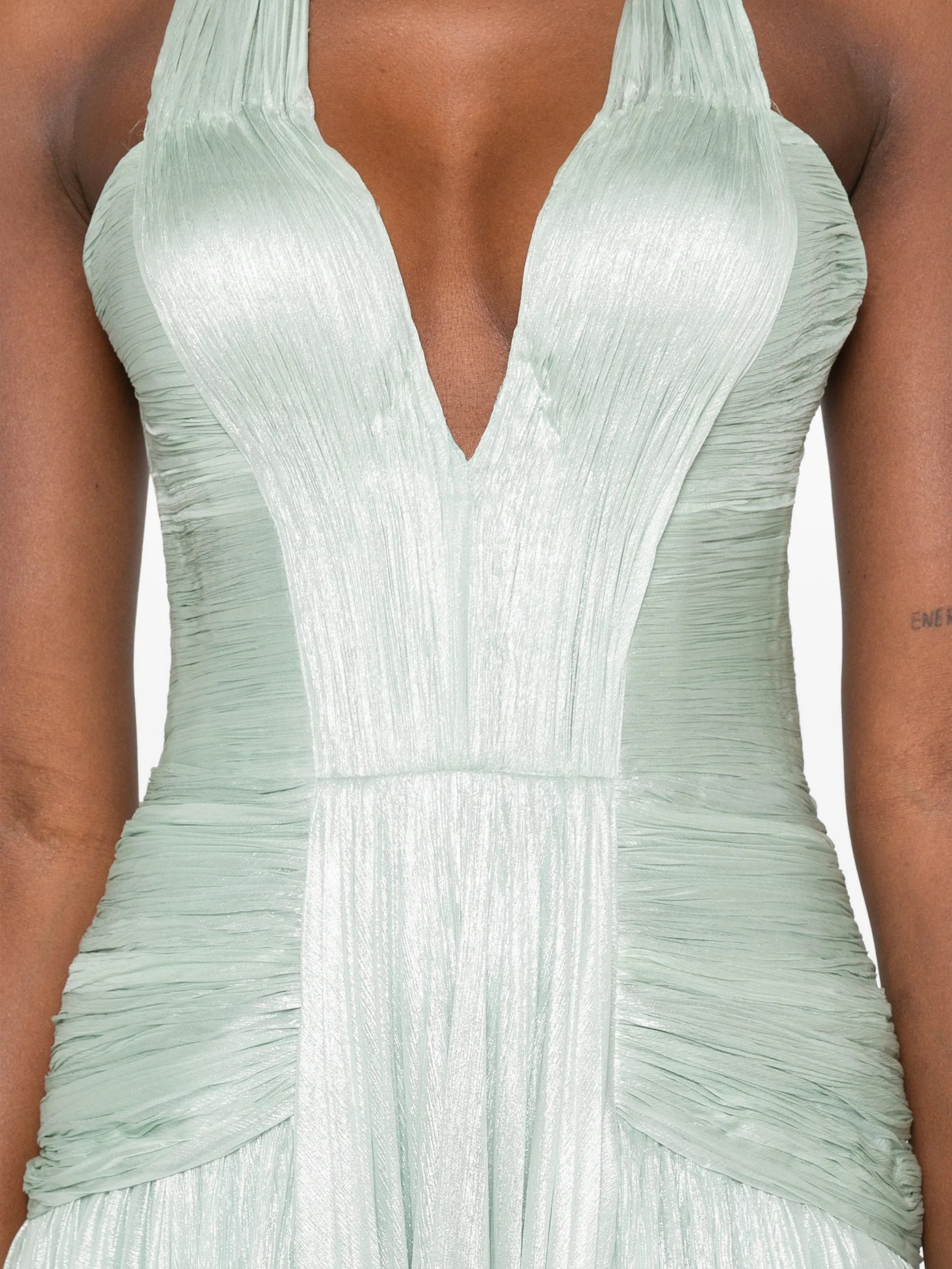 Sonya pleated maxi dress