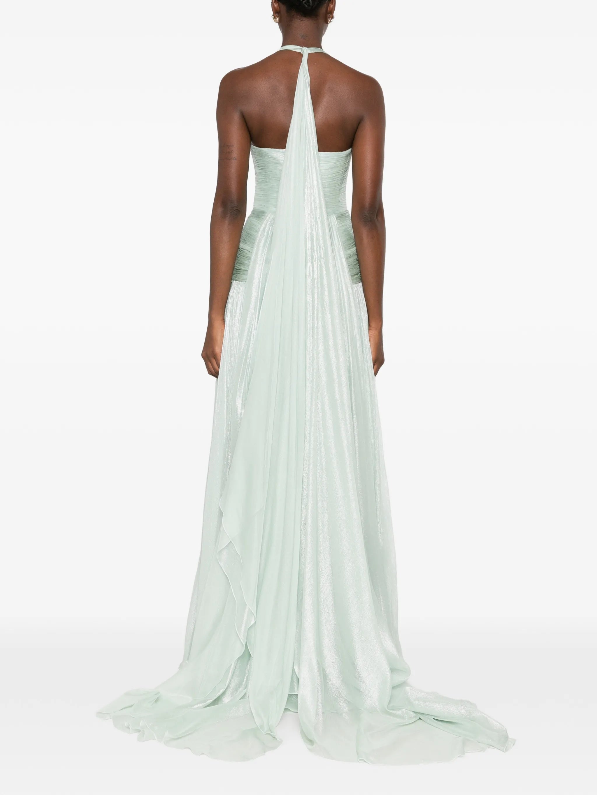 Sonya pleated maxi dress