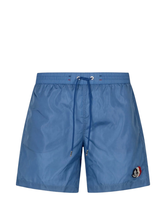 logo-patch swim shorts