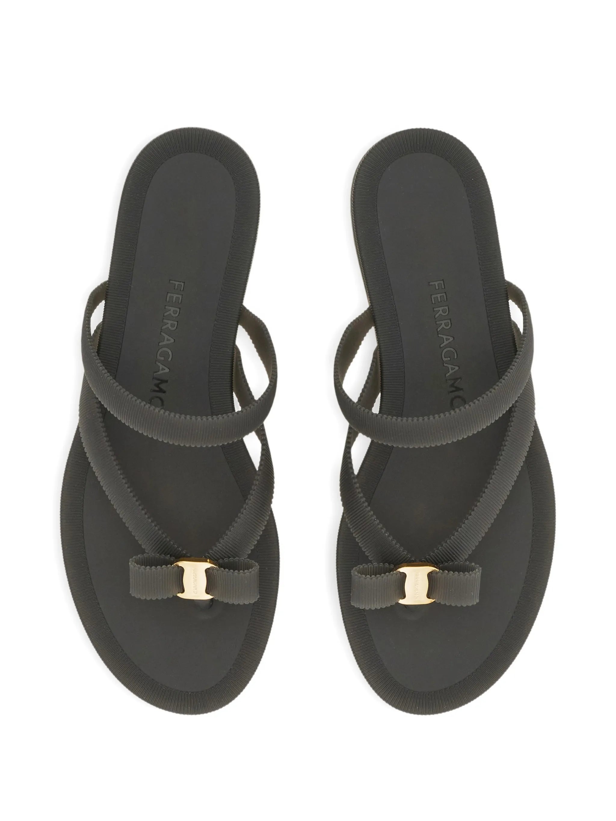 Vara bow jelly thong sandals
