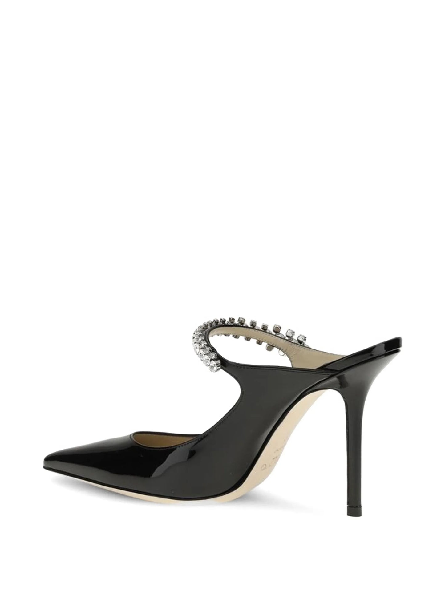 Bing crystal-embellished patent leather pumps