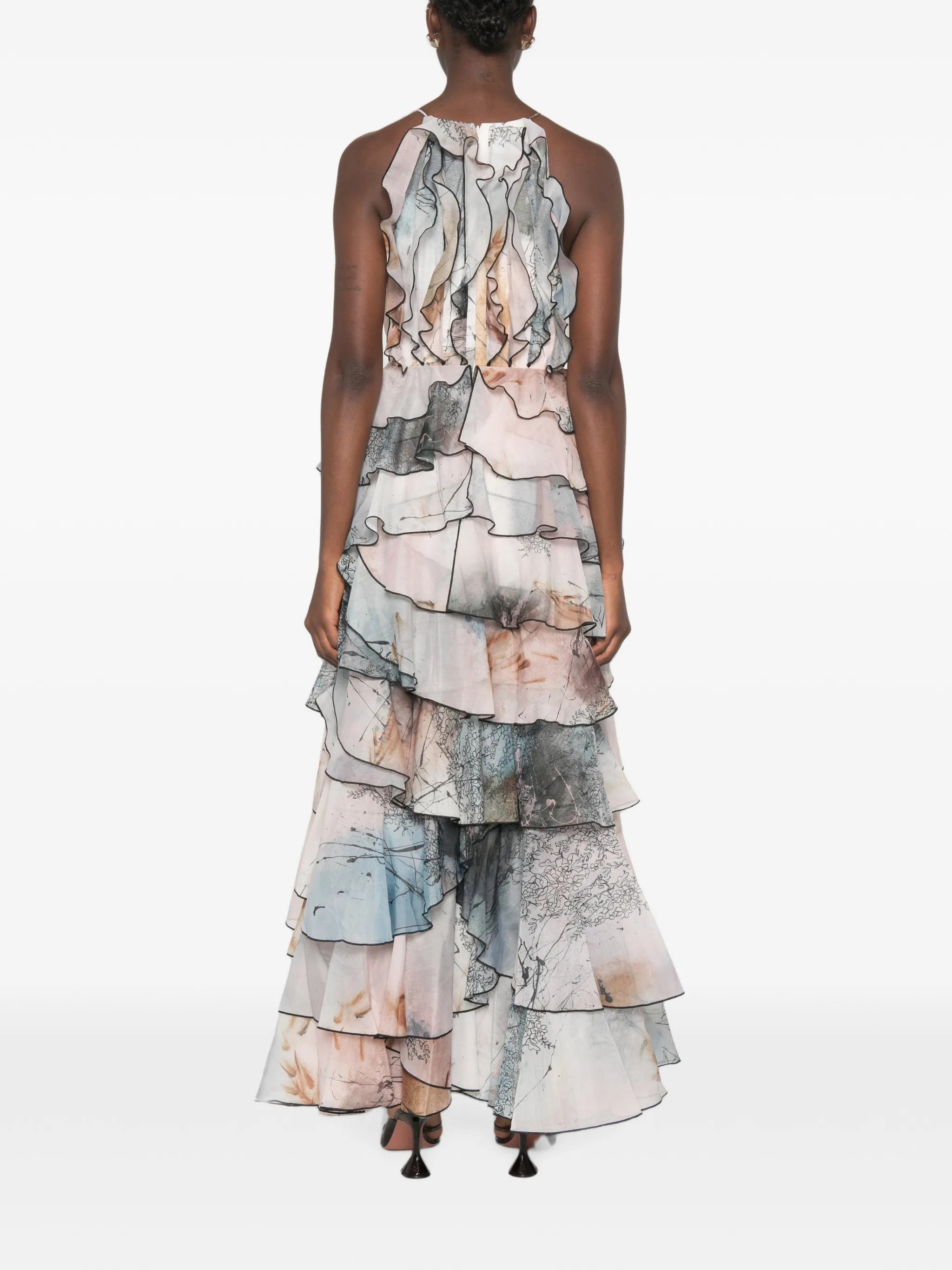 Cleo ruffled gown