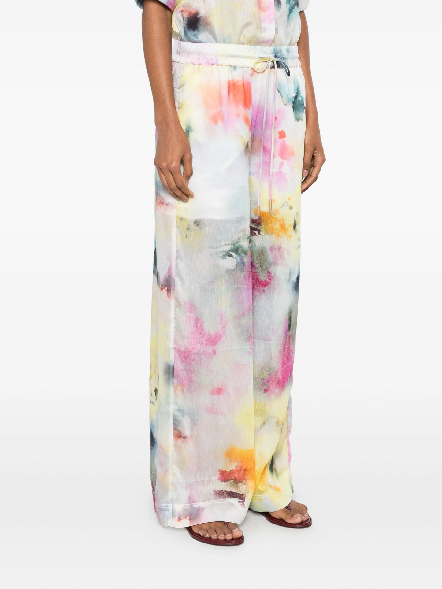 Adina floral-print trousers