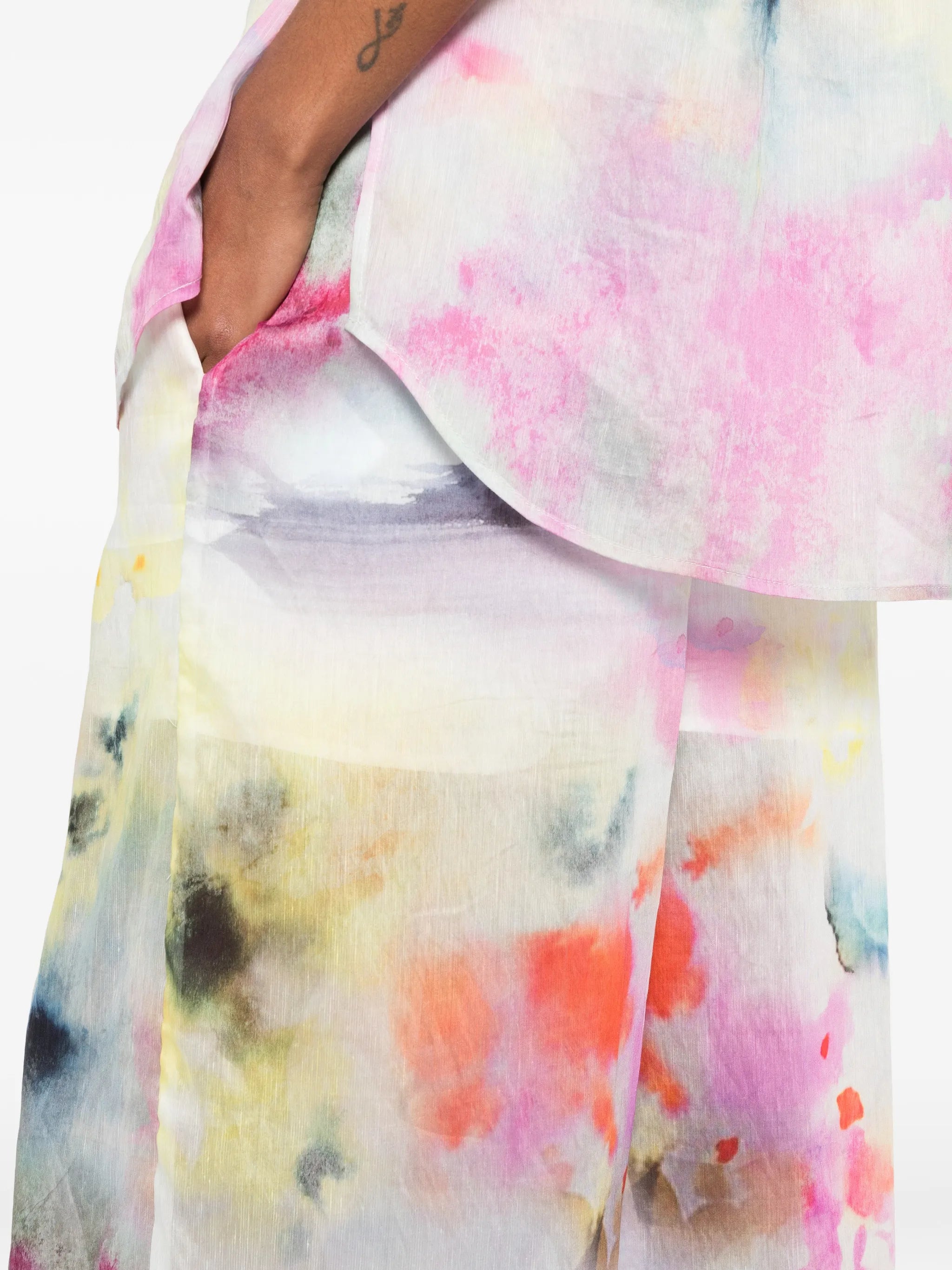 Adina floral-print trousers