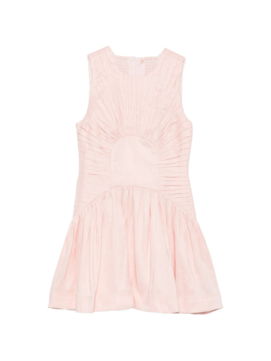 Medea pintucked sleeveless dress