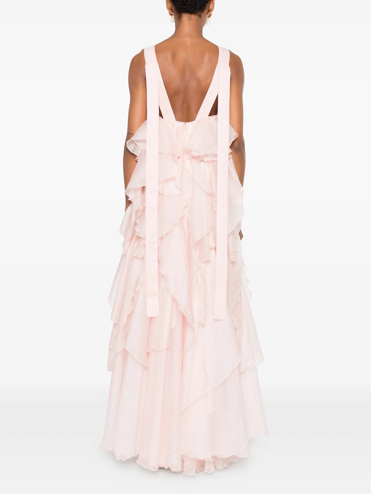 Athena ruffled gown