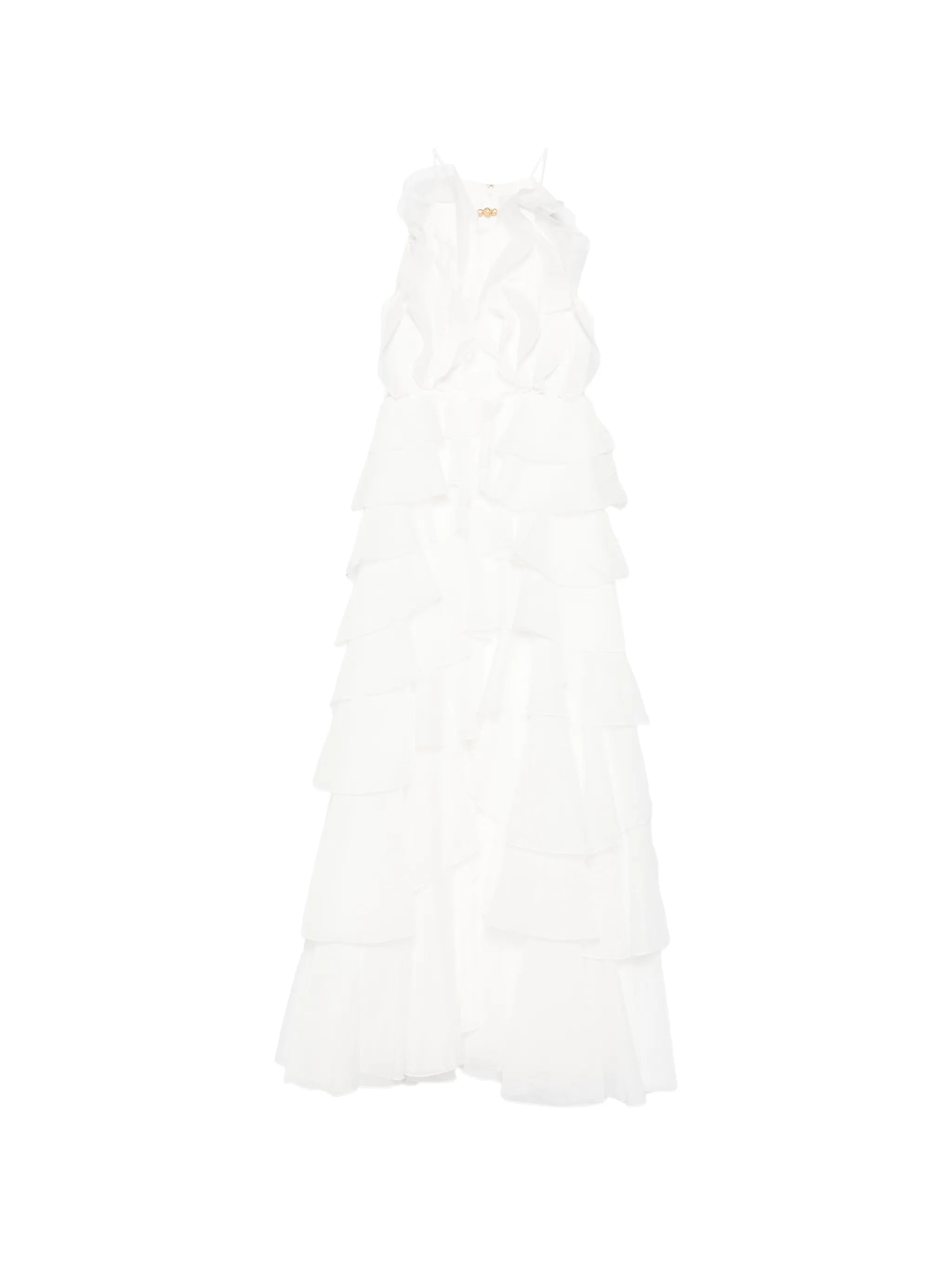 Cleo ruffled gown maxi dress