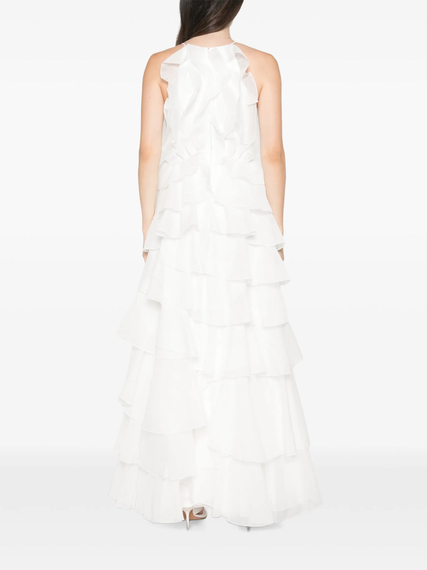 Cleo ruffled gown maxi dress