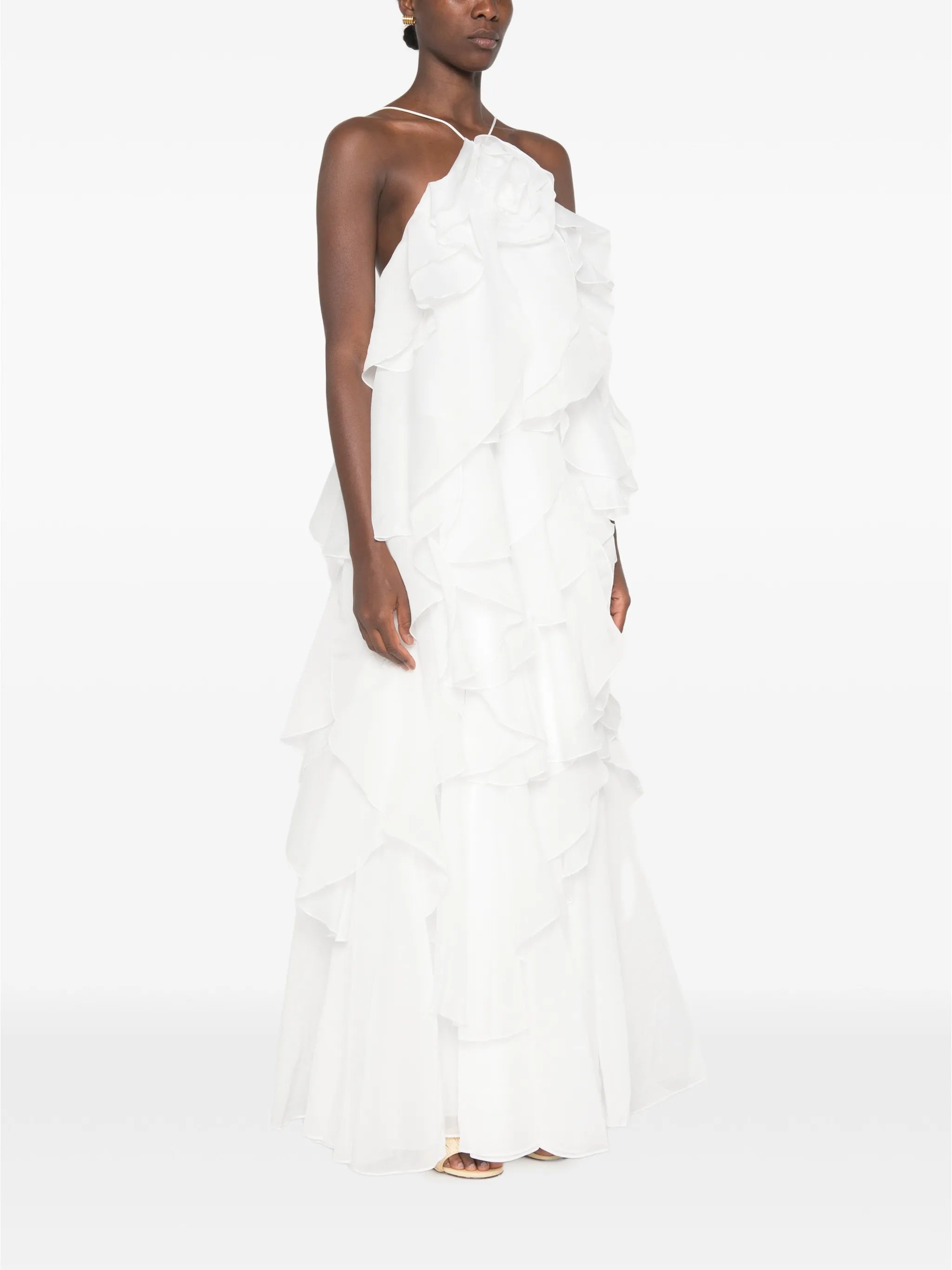 Pandorea layered ruffled maxi dress
