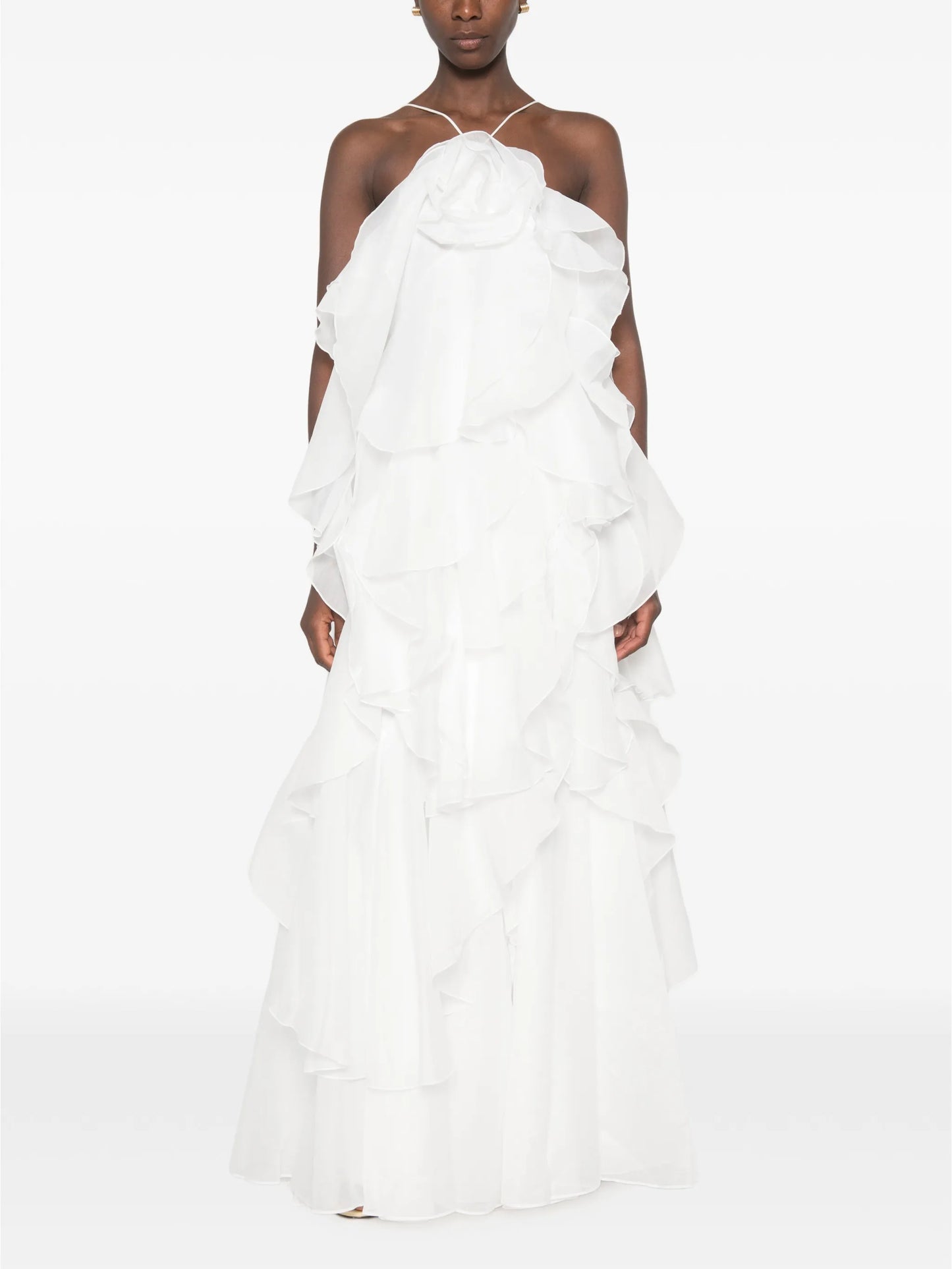 Pandorea layered ruffled maxi dress