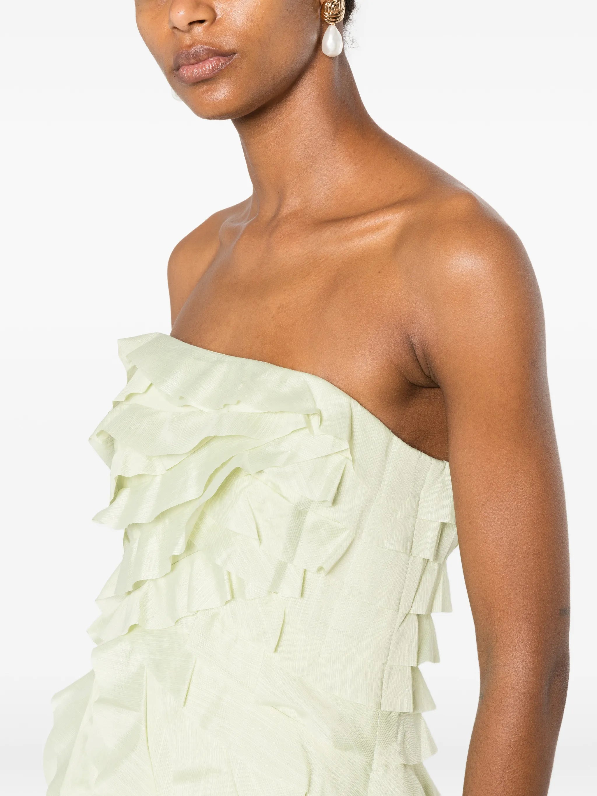 Allairie ruffled gown