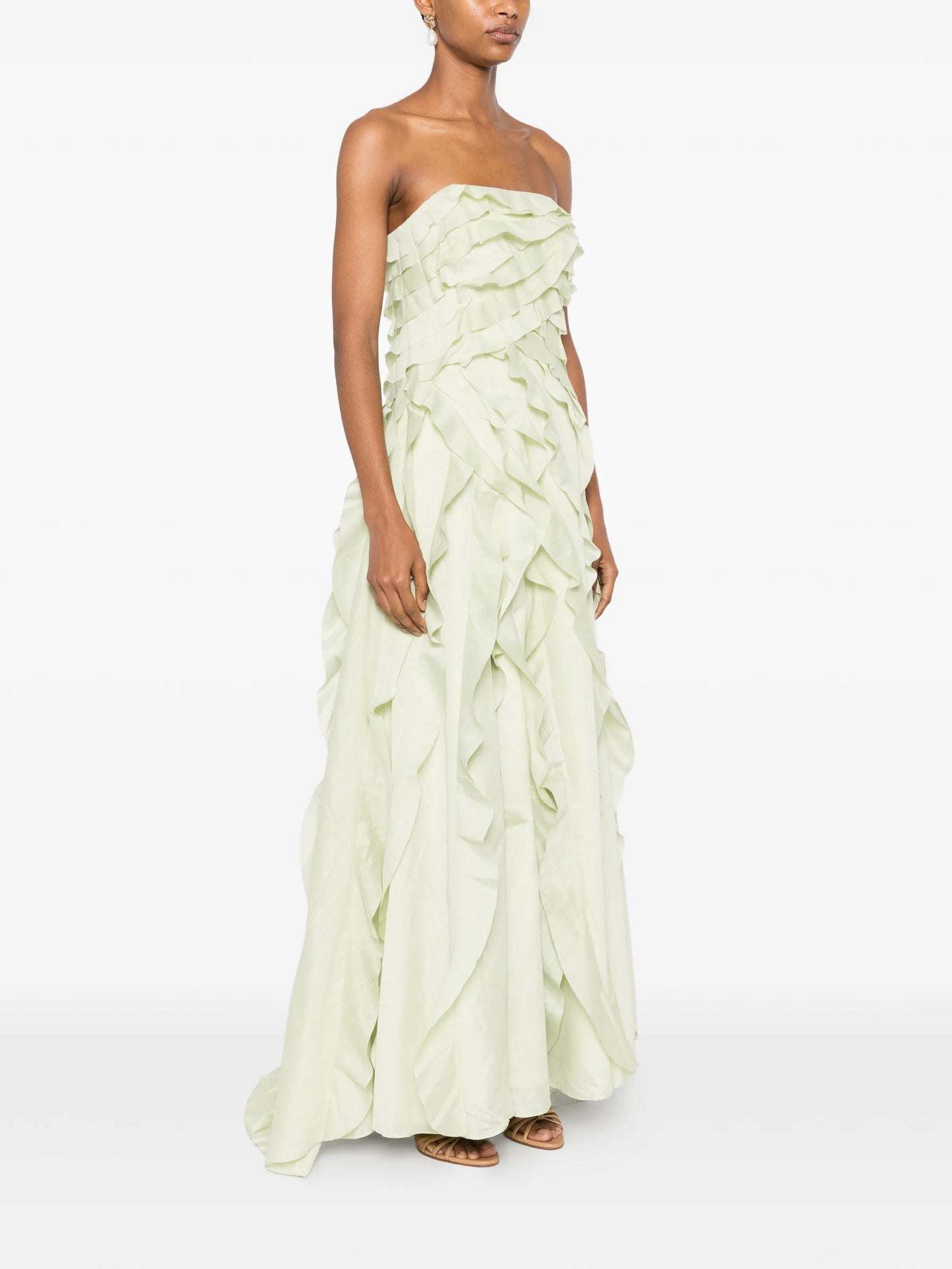 Allairie ruffled gown