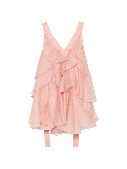 Athena ruffled mini dress