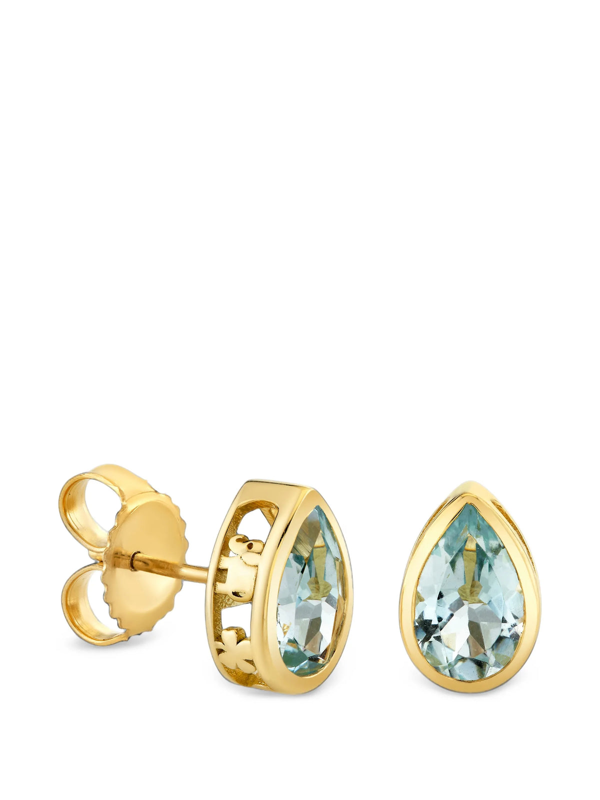 aquamarine stud earrings