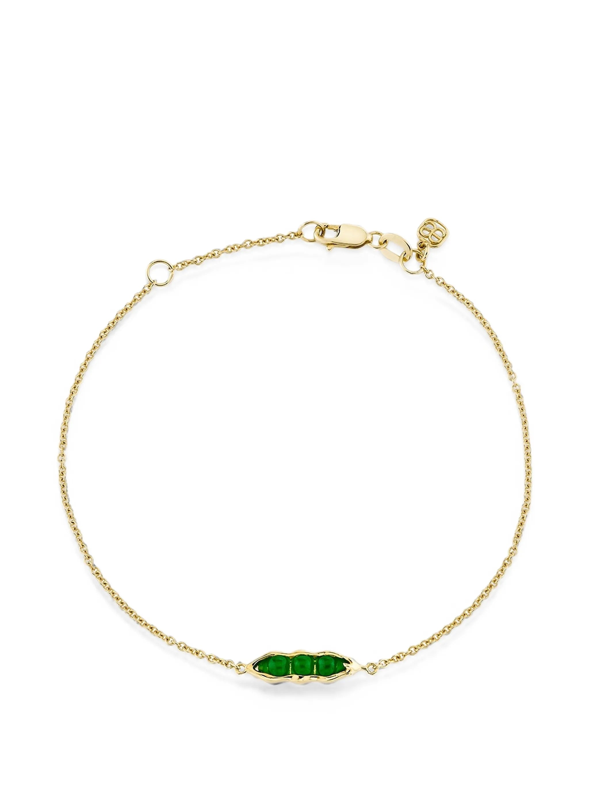 pea-pod chain-link bracelet
