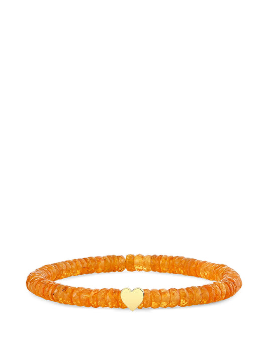 spessartite heart bracelet