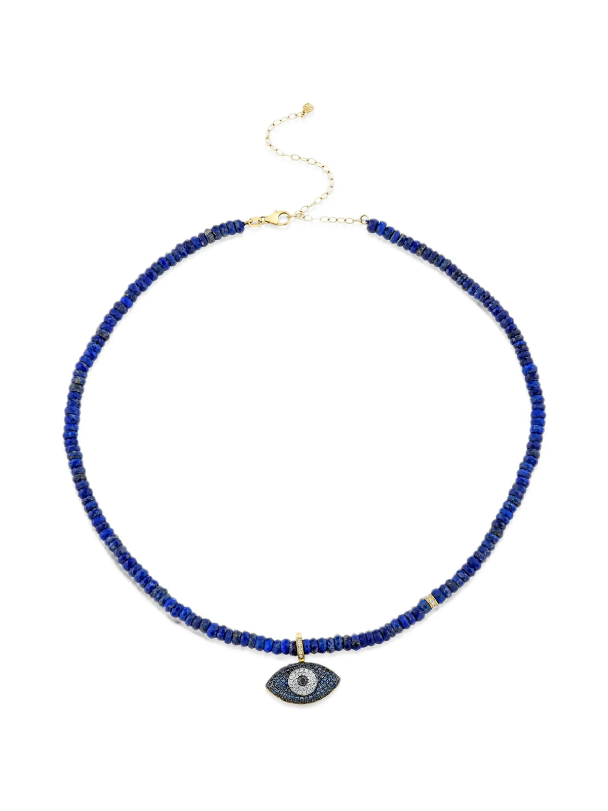 lapis lazuli and diamond necklace