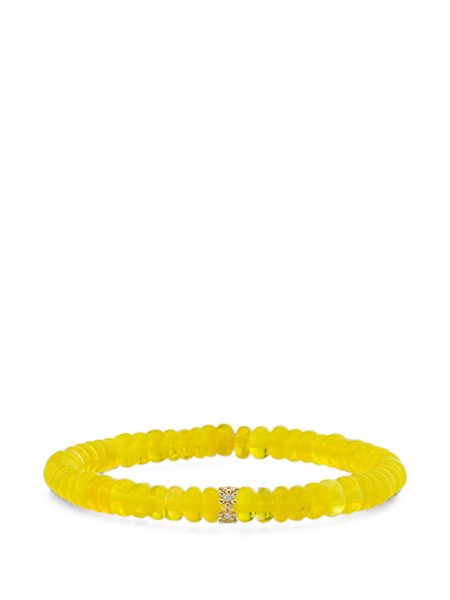 opal and diamond tiny daisy rondelle bracelet