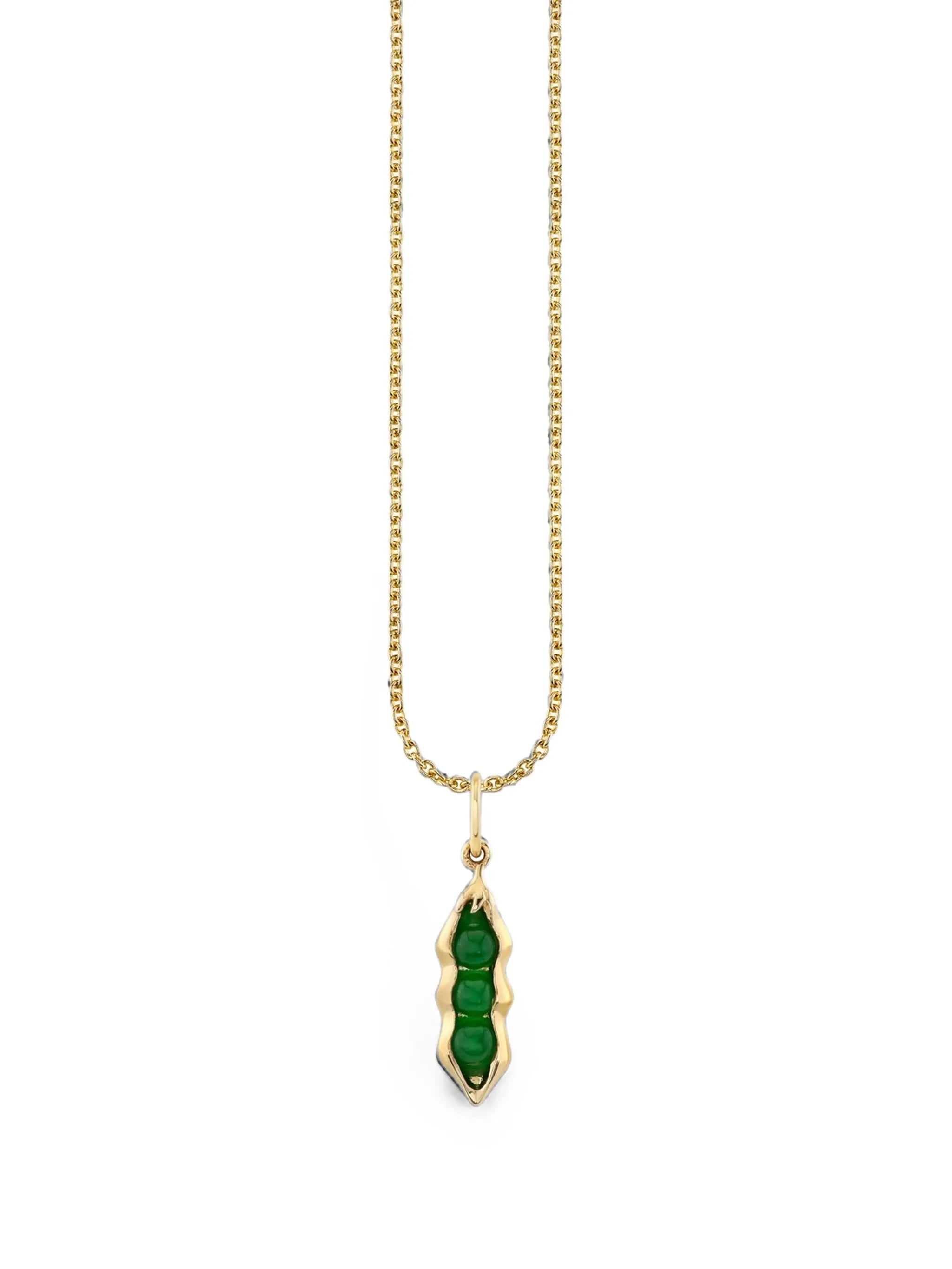 Pea Pod jade necklace