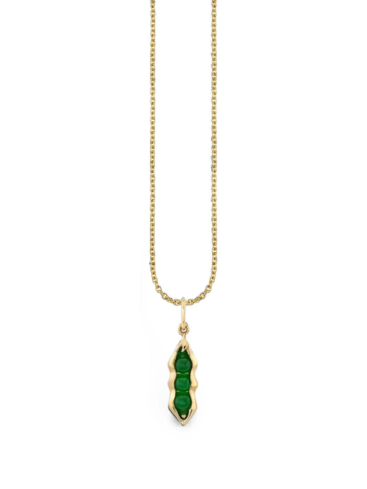 Pea Pod jade necklace