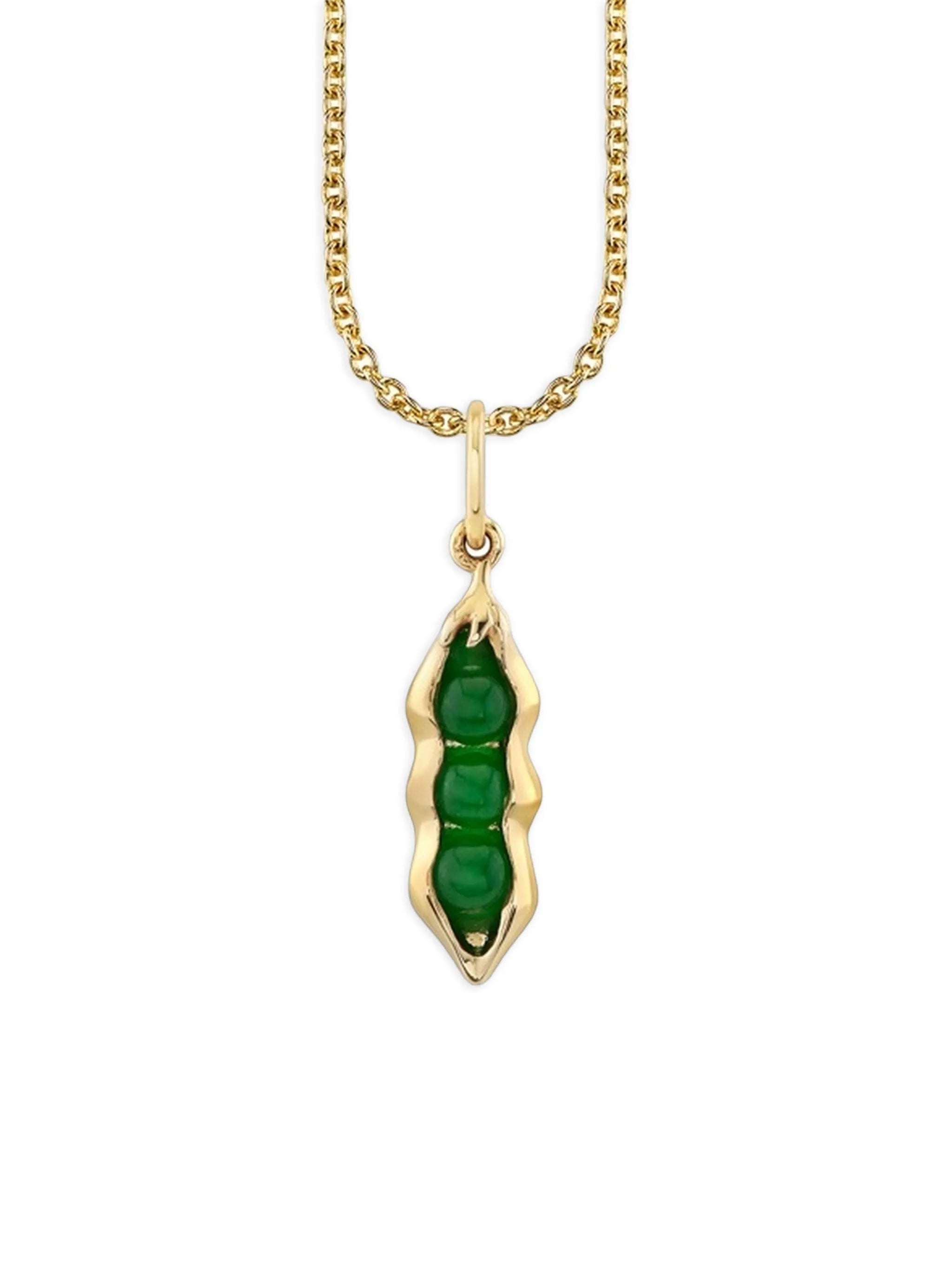 Pea Pod jade necklace