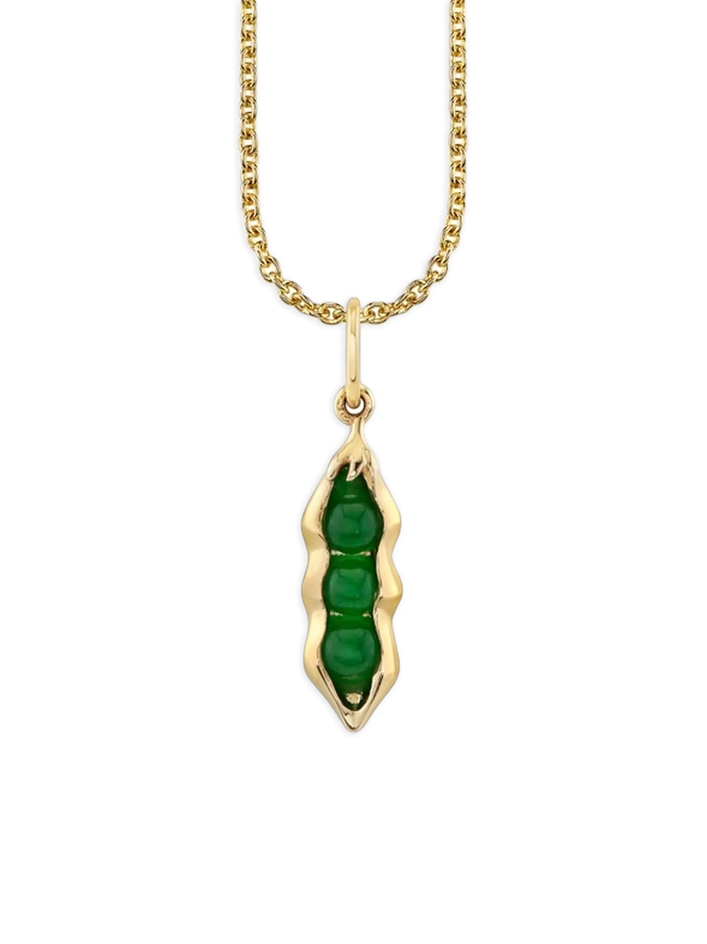 Pea Pod jade necklace