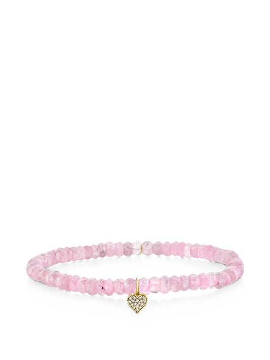 grapolite and diamond heart bracelet