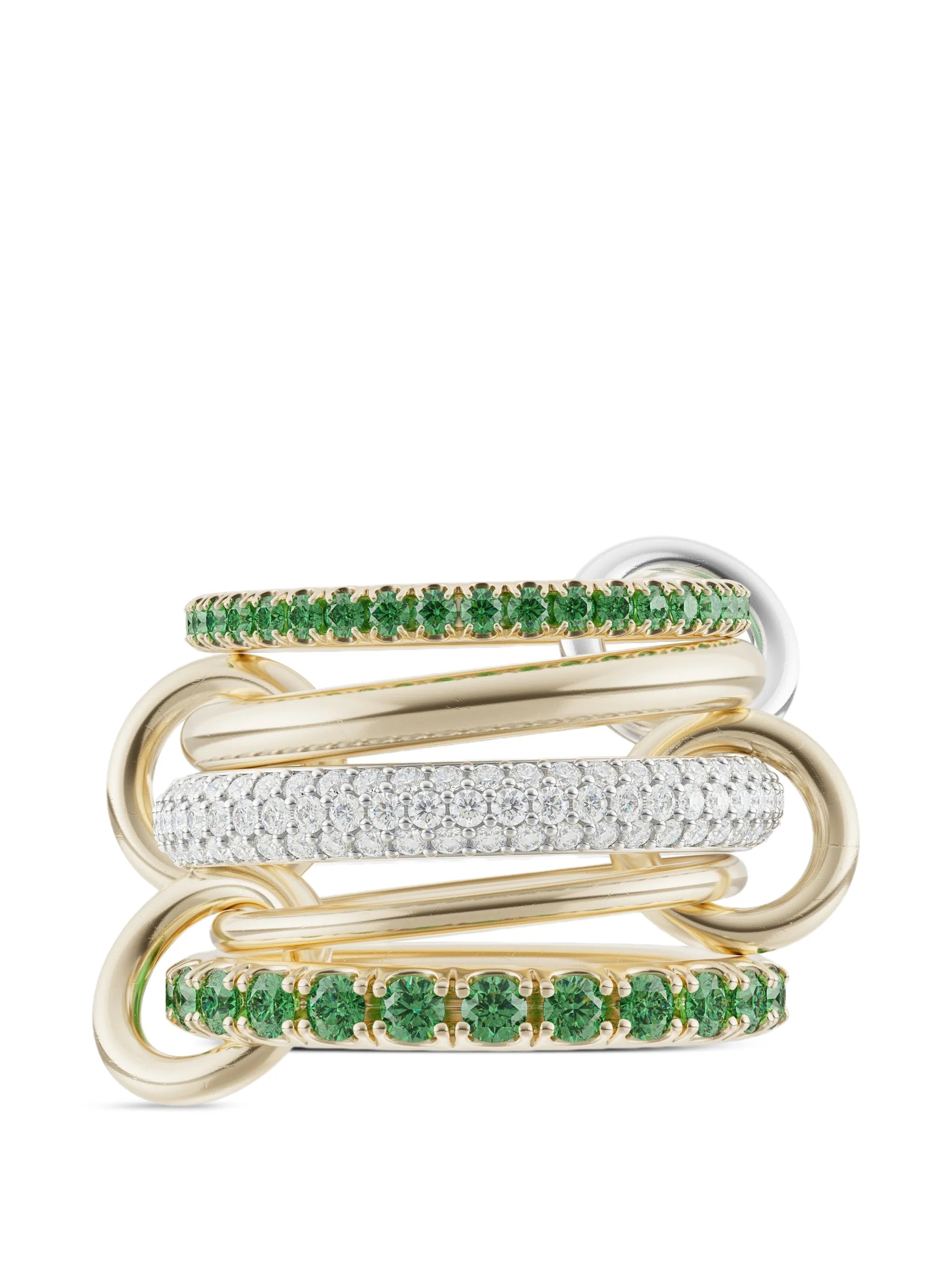 Chloe Vert diamond and emerald ring
