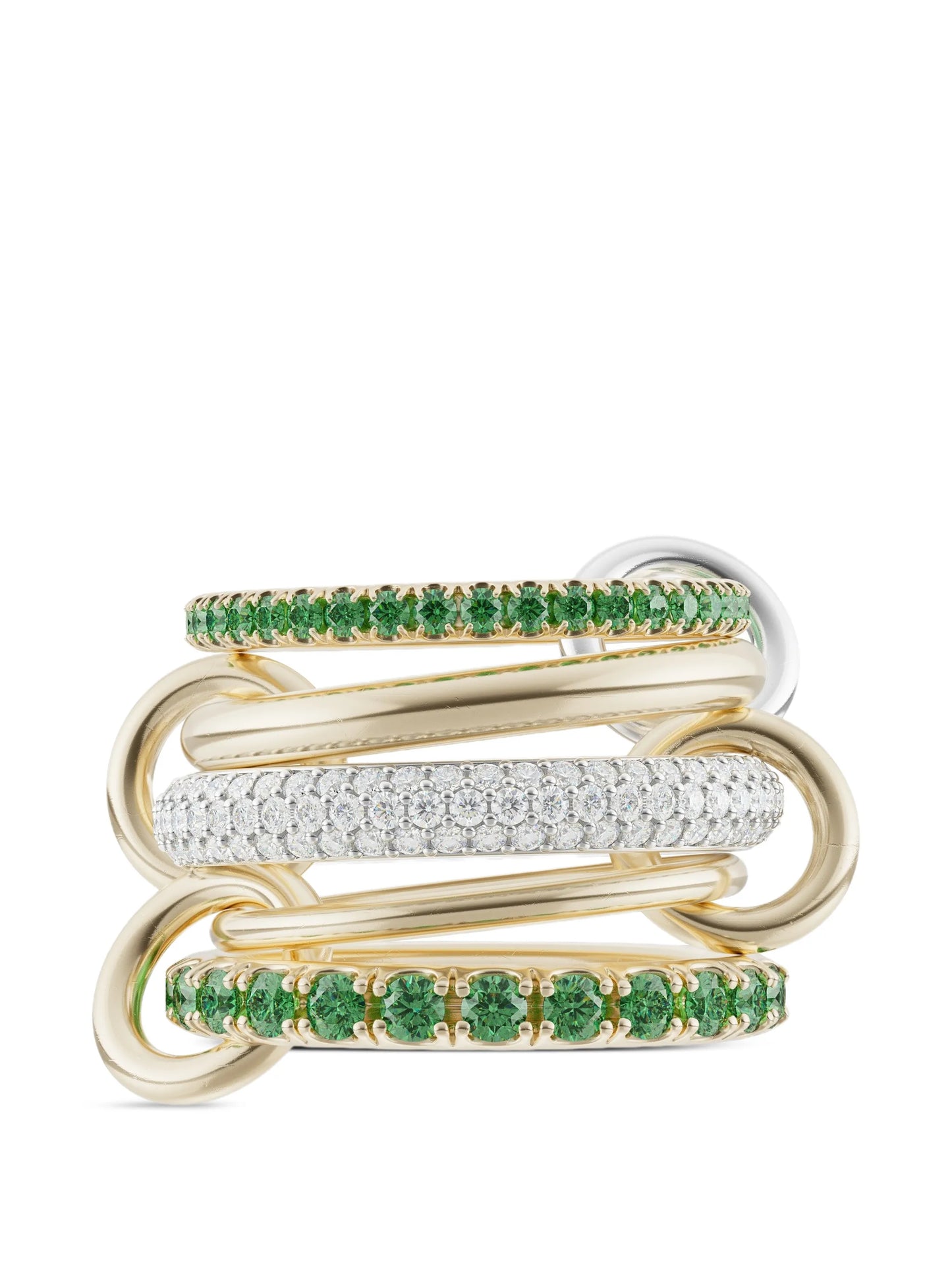 Chloe Vert diamond and emerald ring