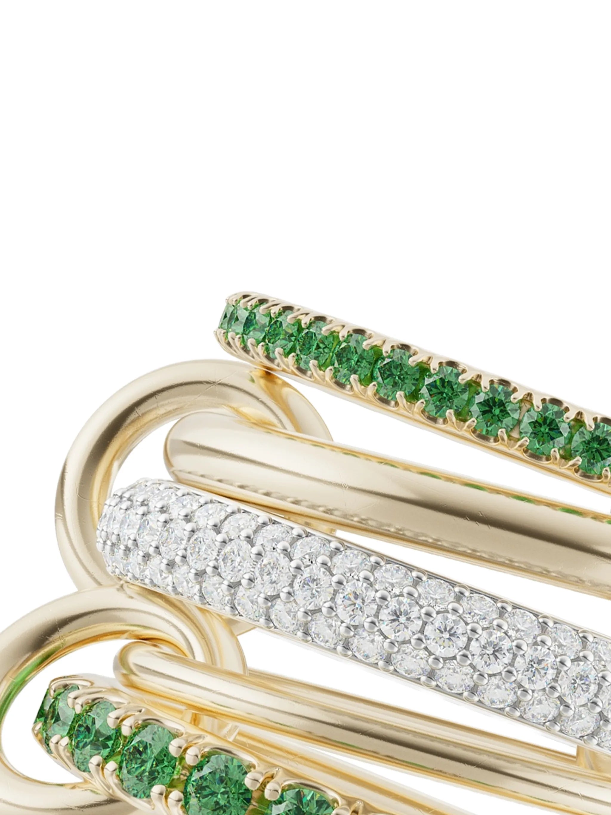 Chloe Vert diamond and emerald ring
