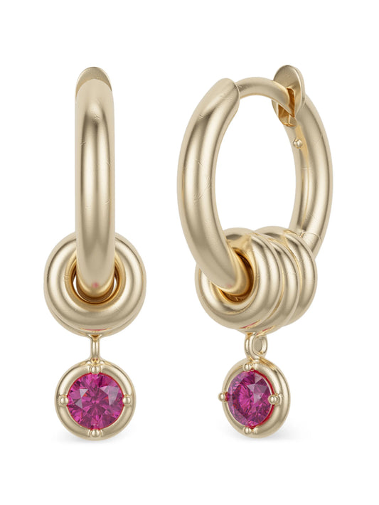 Zahra sapphire drop earrings