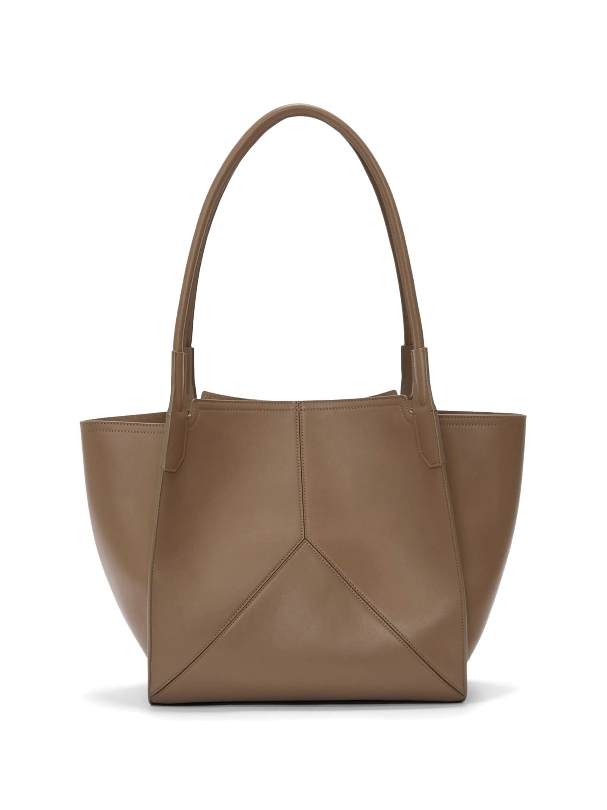 Victoria panelled leather tote bag