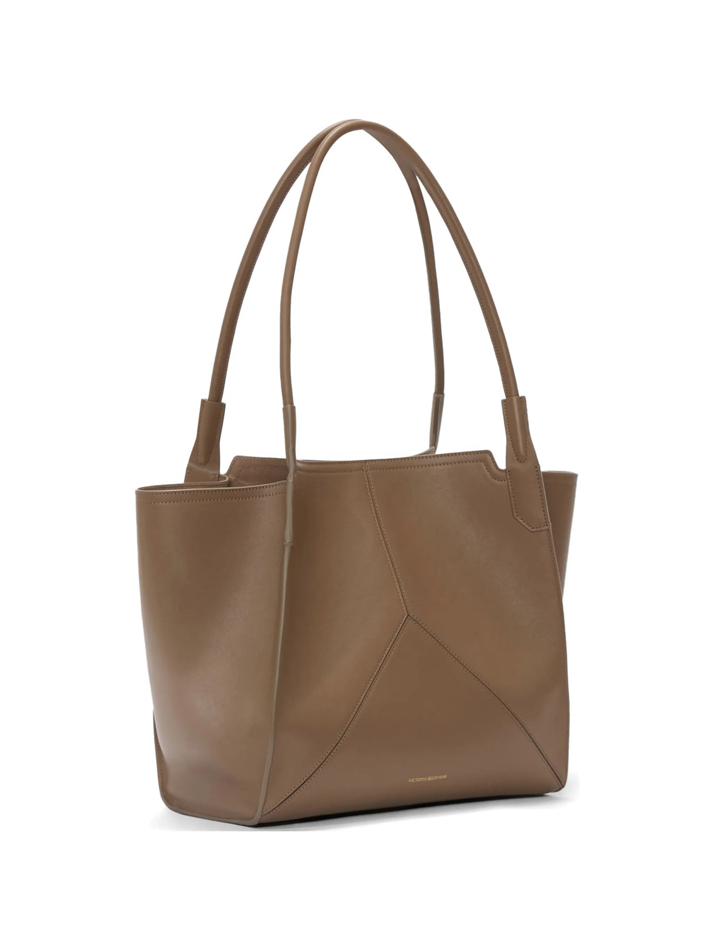 Victoria panelled leather tote bag
