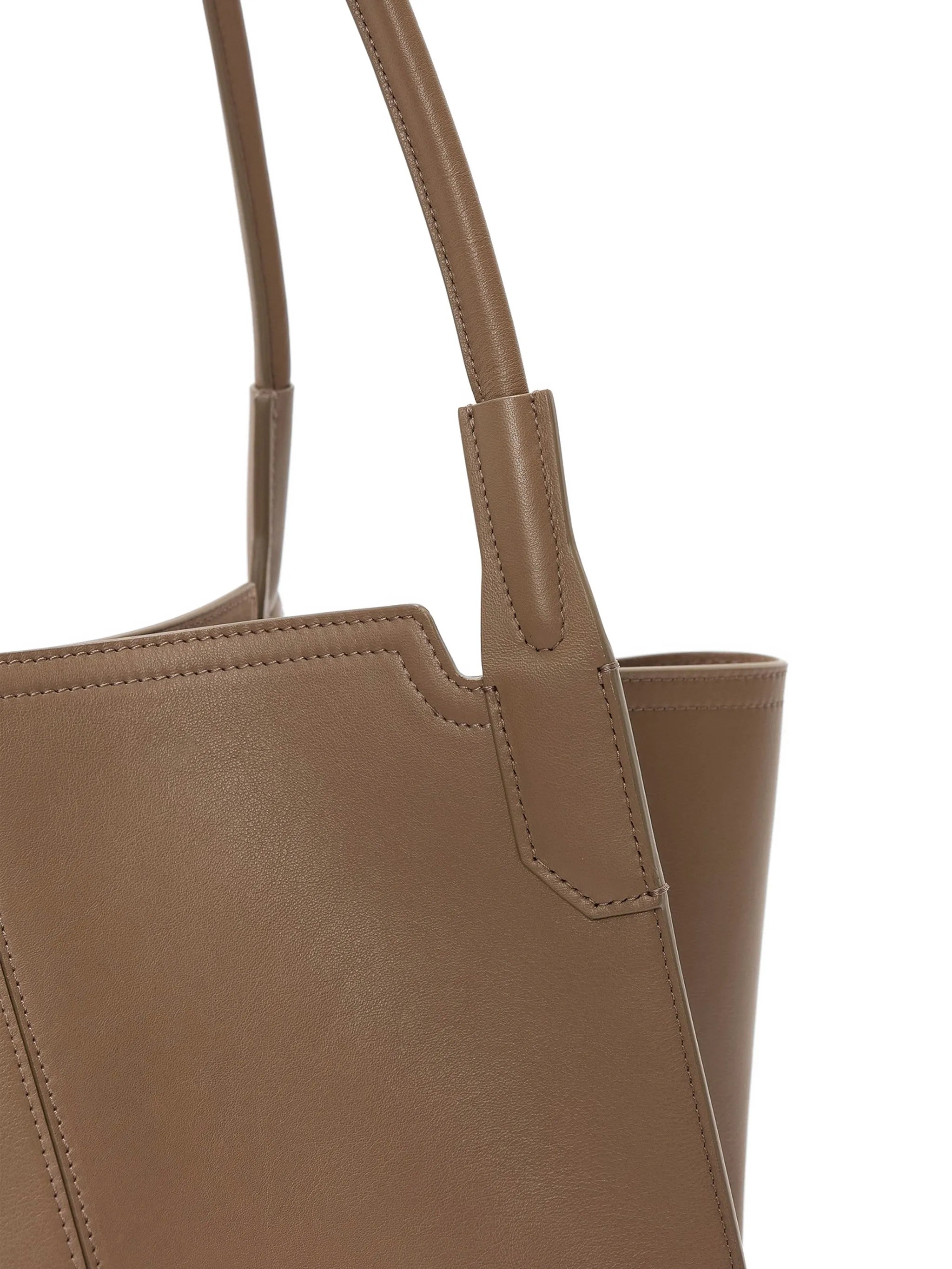 Victoria panelled leather tote bag