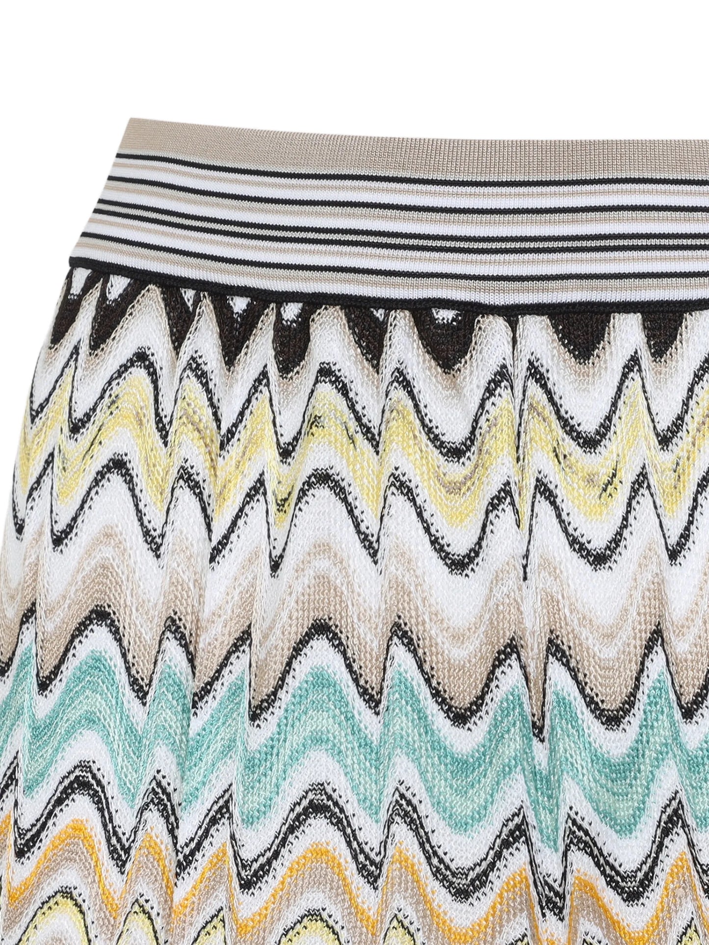 zigzag-knit trousers