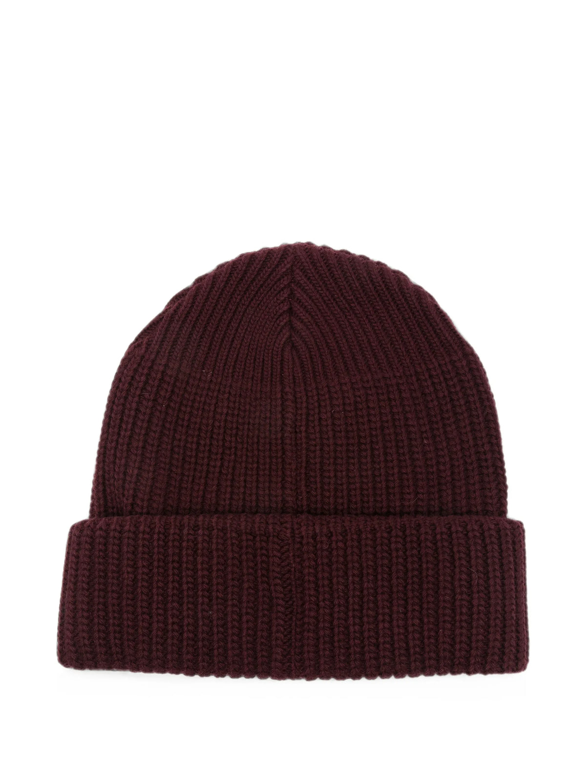 Orb-embroidered ribbed-knit beanie hat