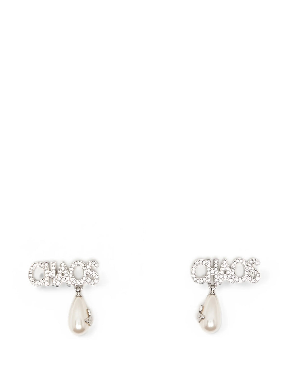 Chaos faux-pearl earrings