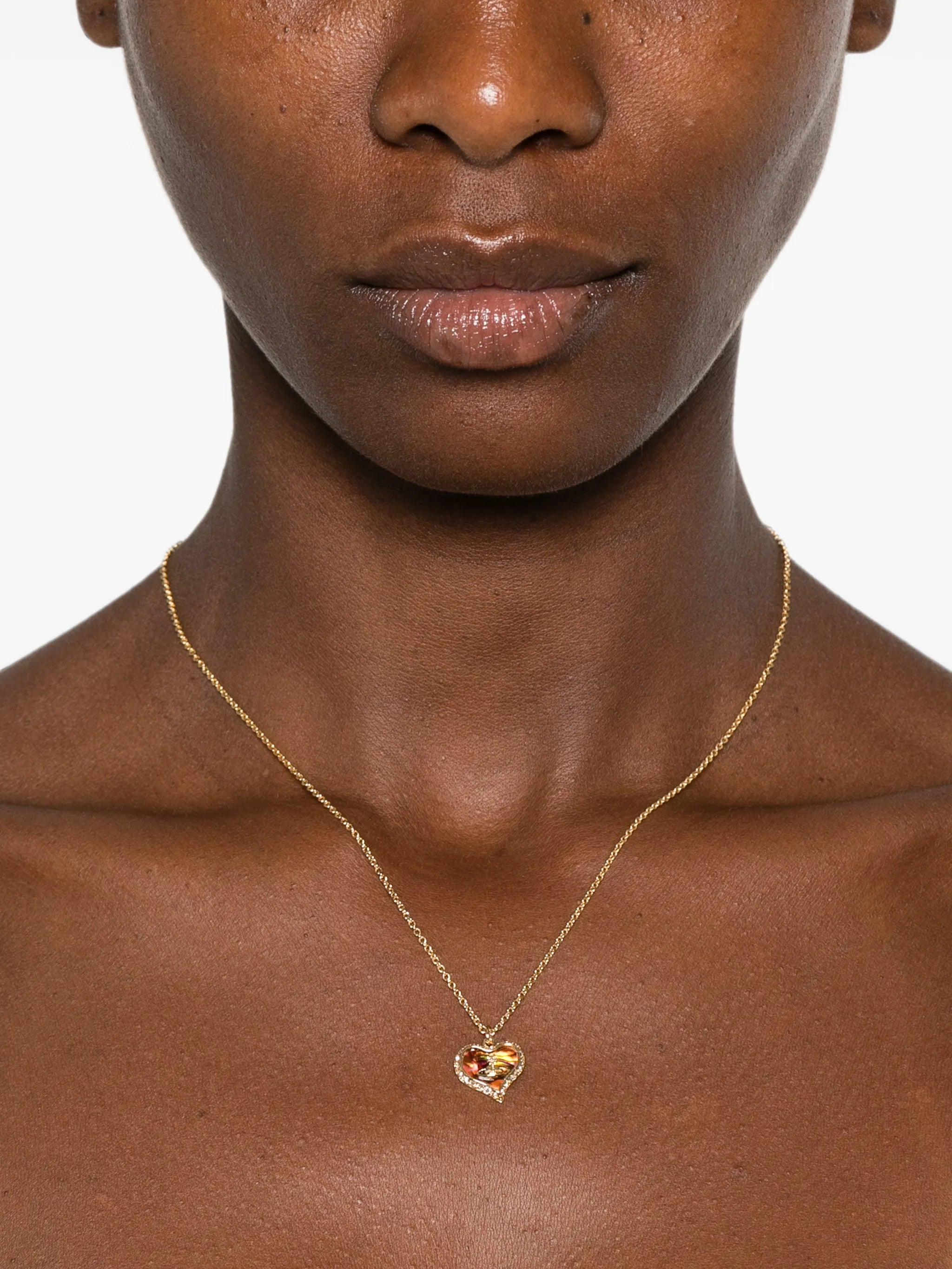 Petra crystal-embellishment necklace