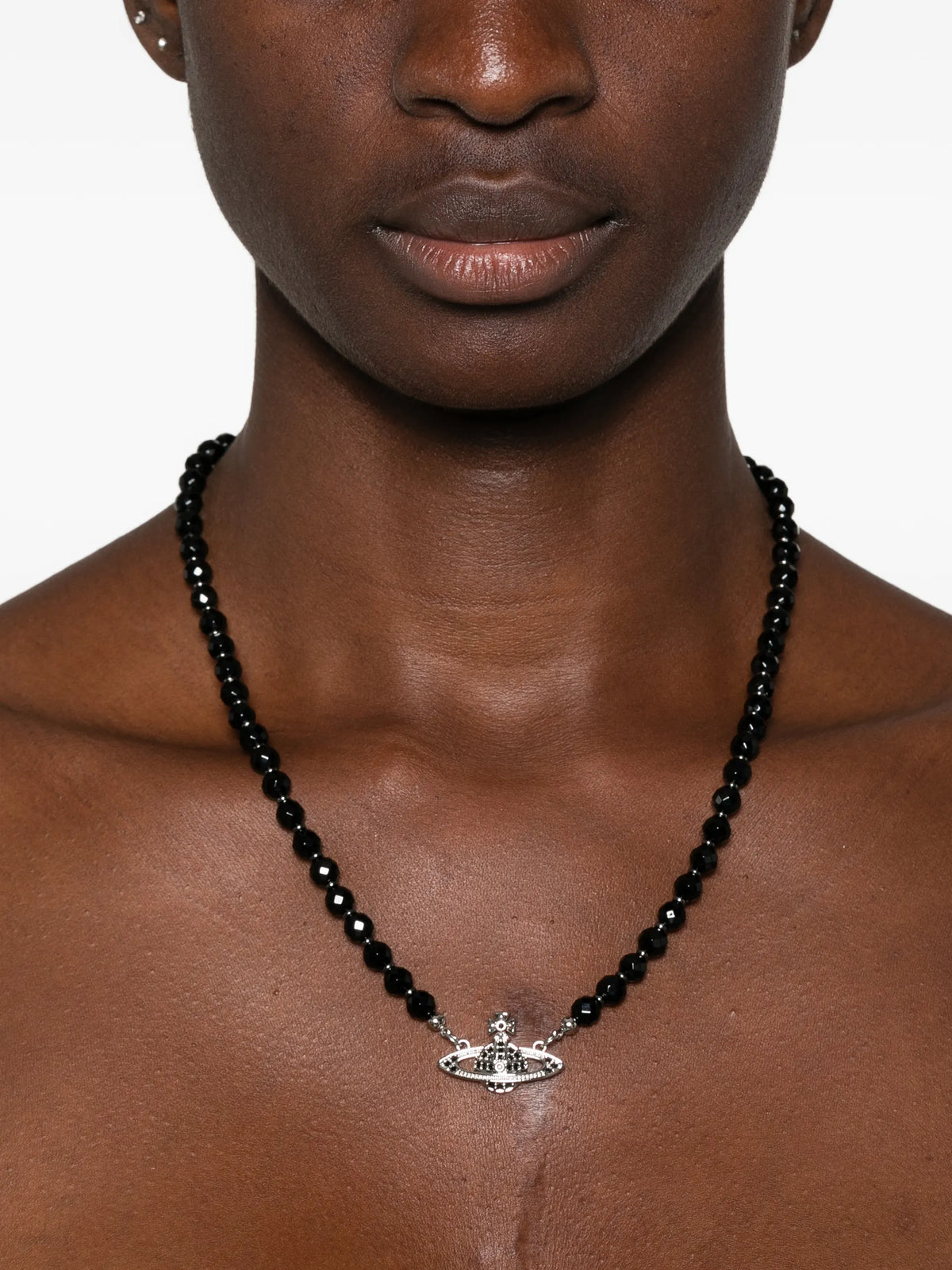 Messaline Orb choker necklace