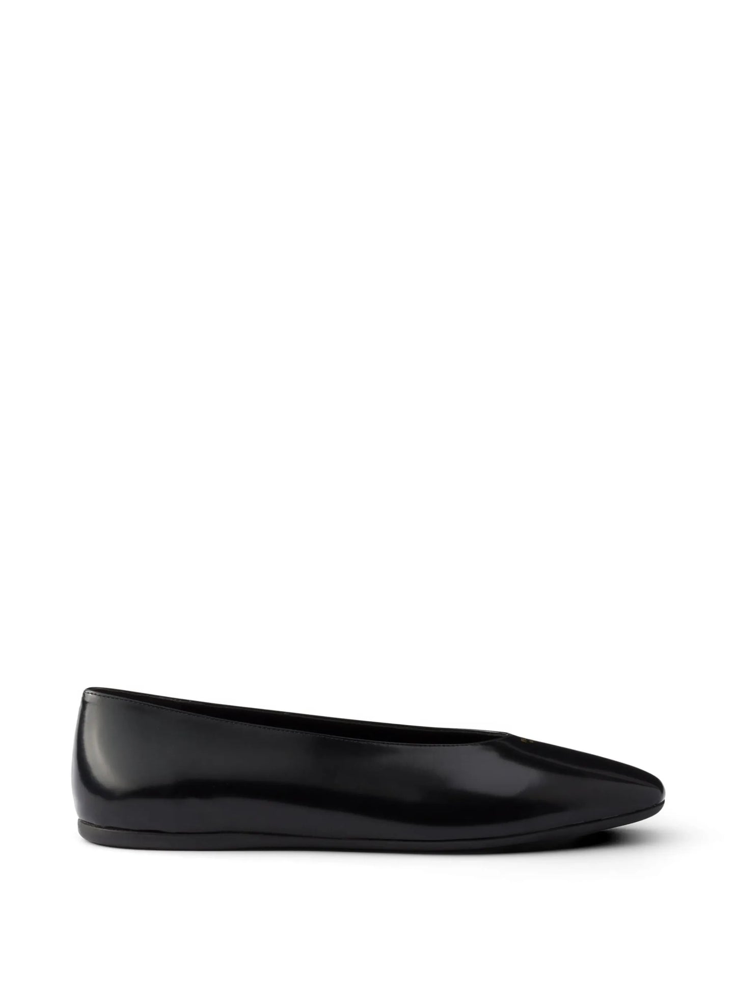 brushed leather ballerinas