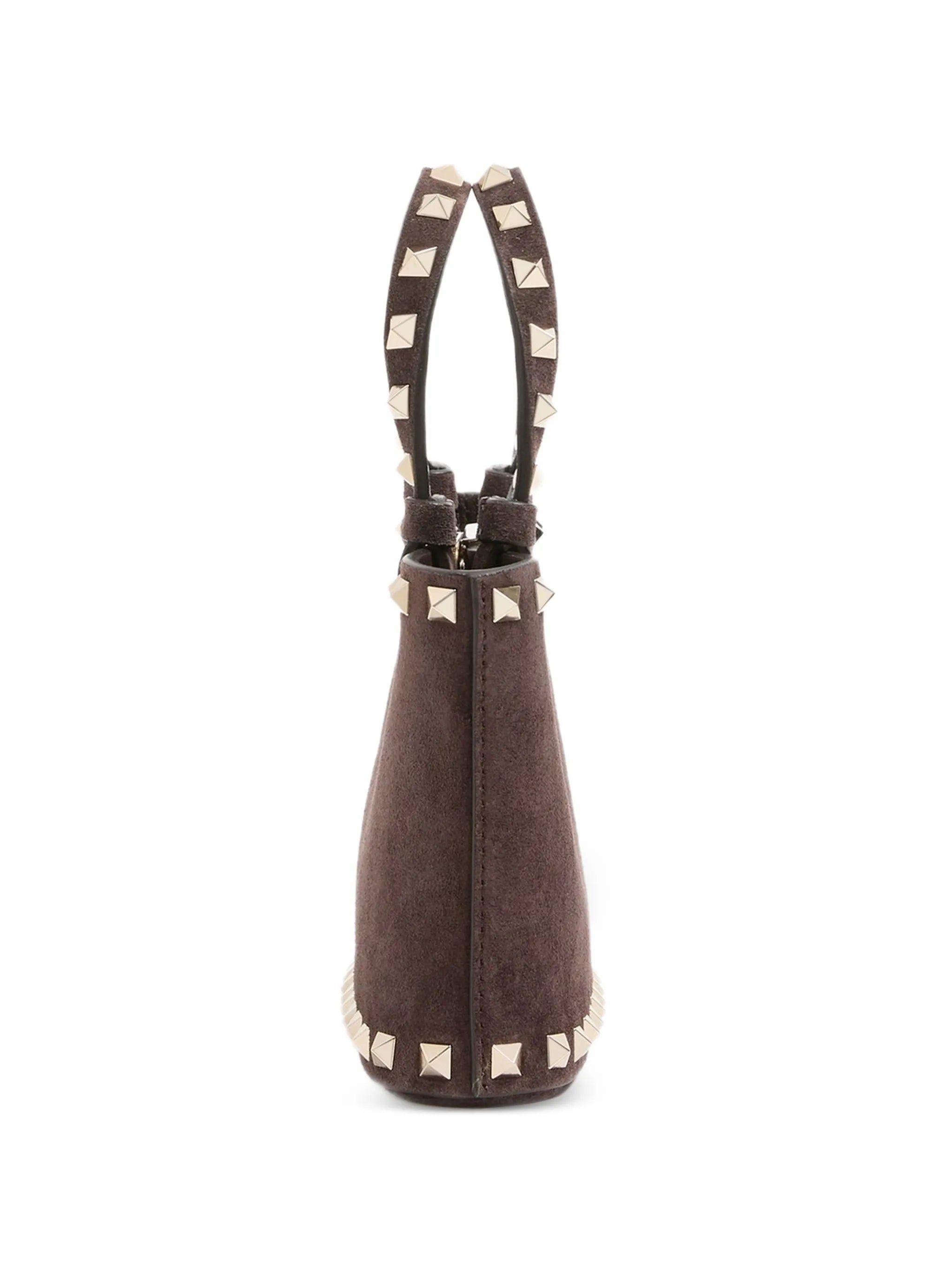 Rockstud mini suede tote bag