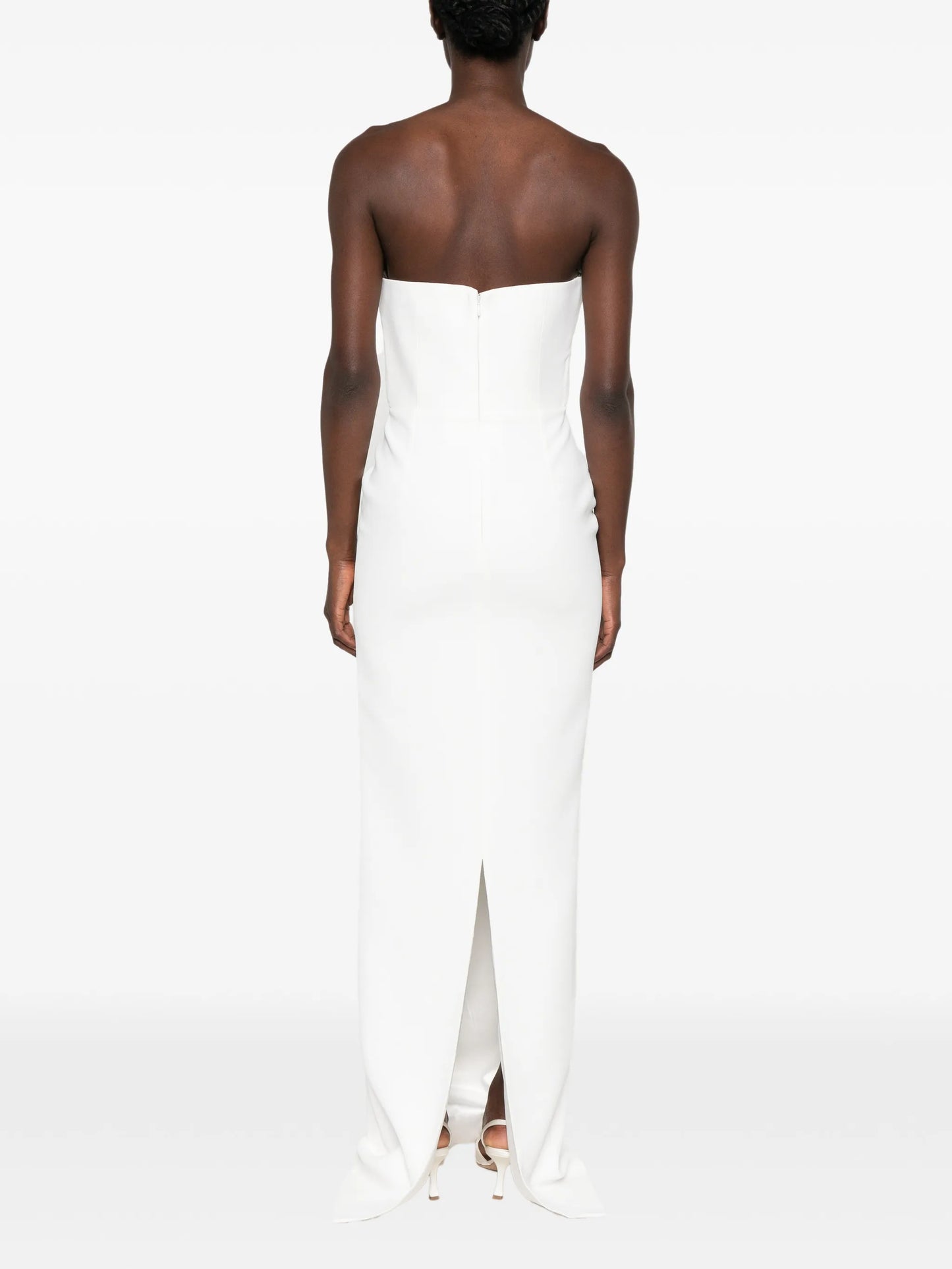 Fuji bow-detail maxi dress
