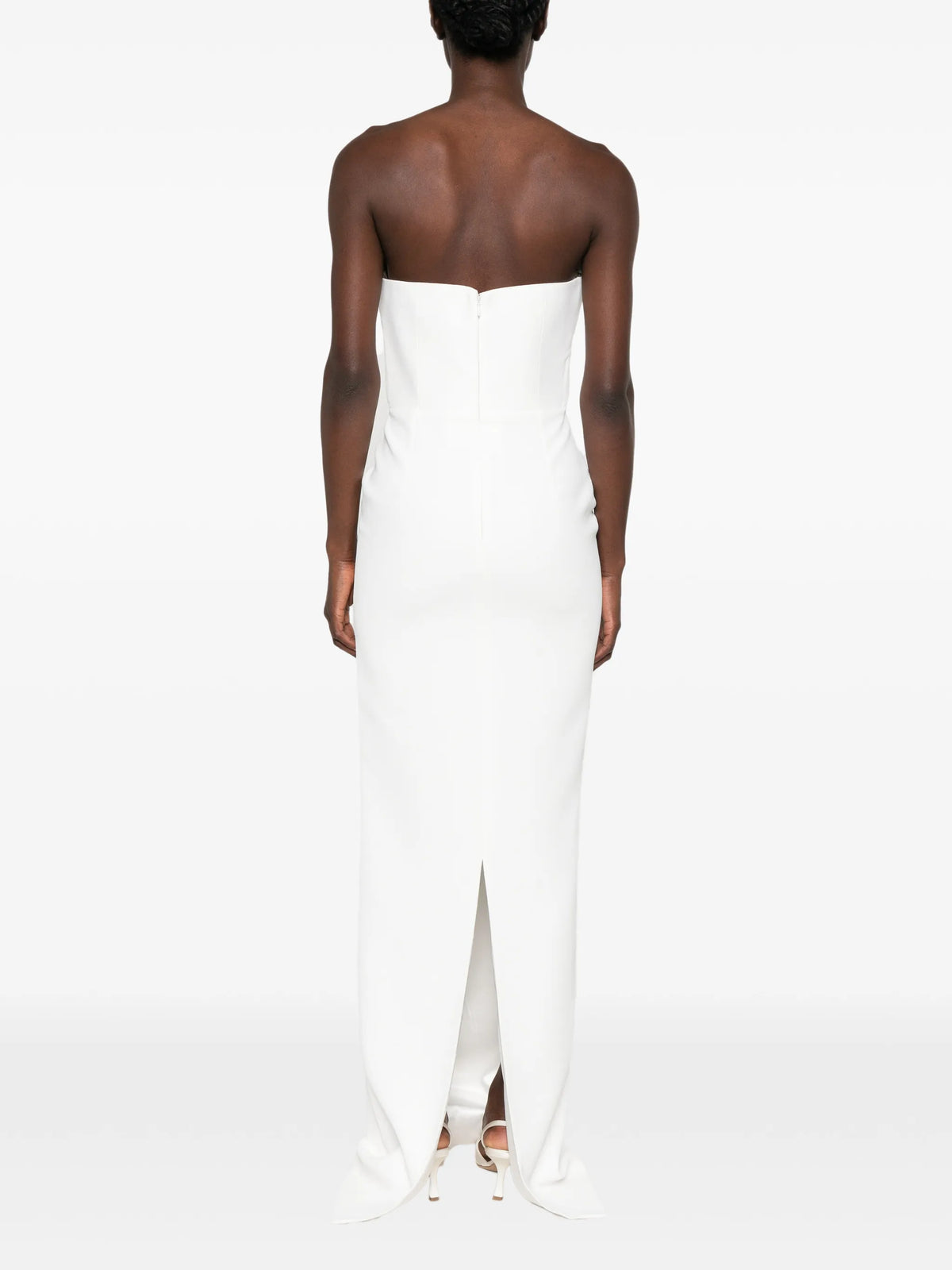 Fuji bow-detail maxi dress